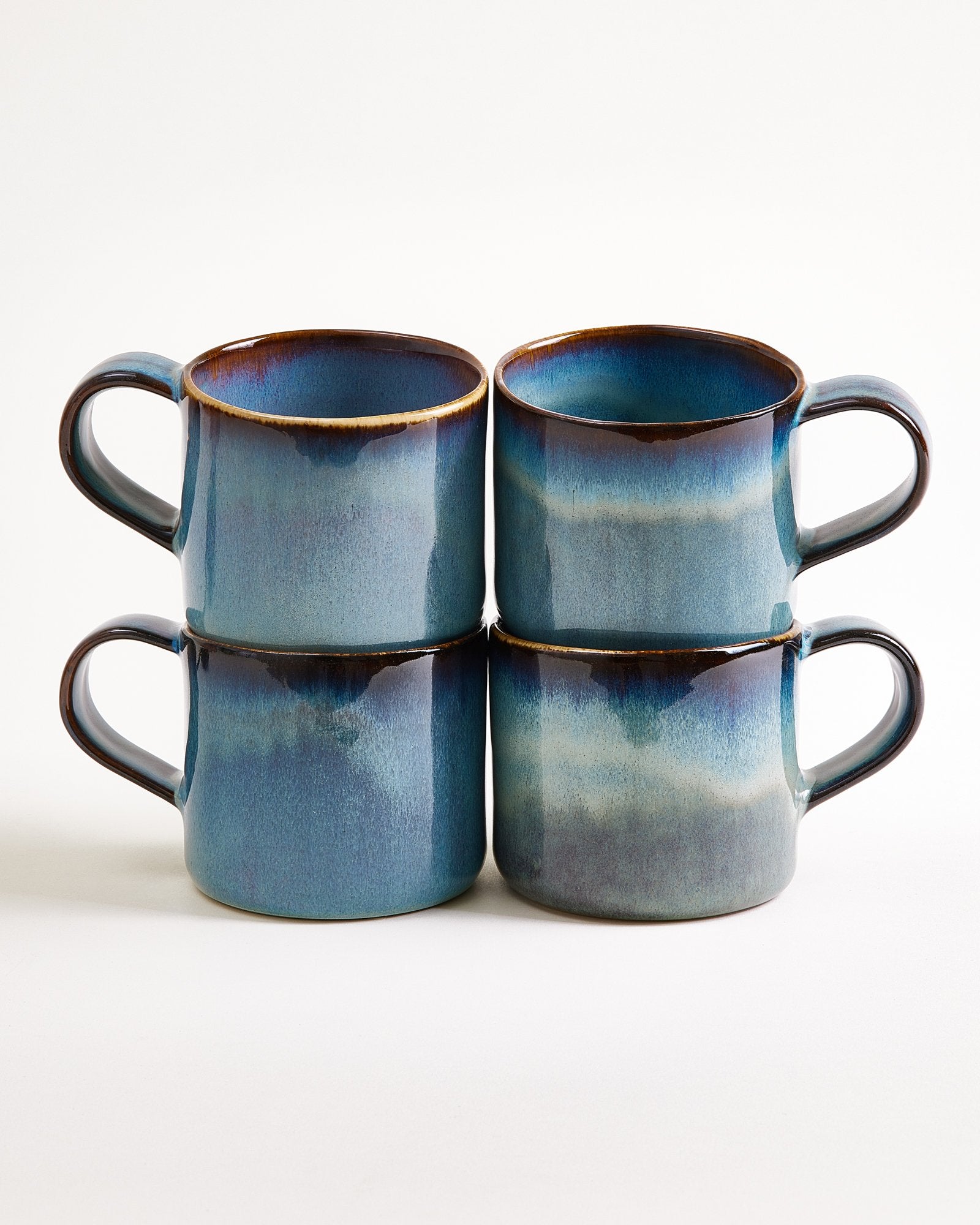 Madeira Tasse groß Nódoa grünblau 4er-Set