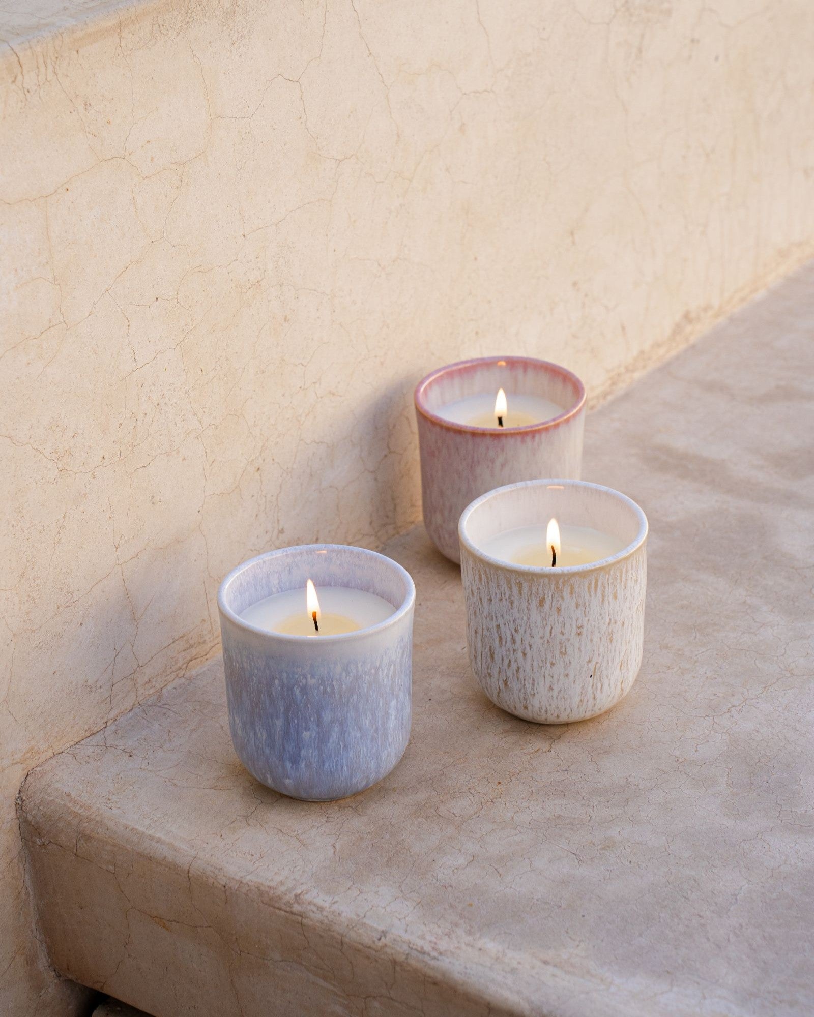 Copa Alto geurkaars "Sandalwood" zand