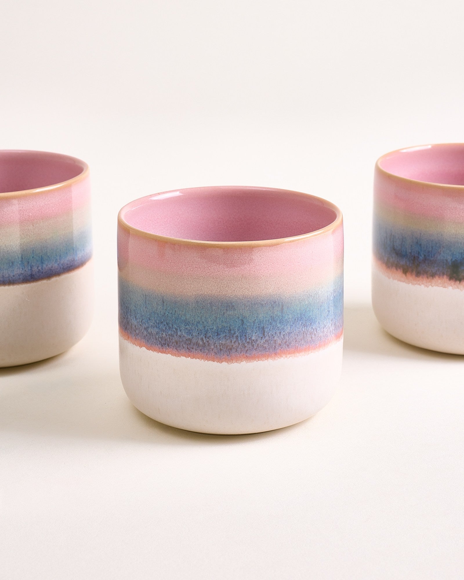 Nódoa - Grand gobelet dipped rose bleu lot de 4