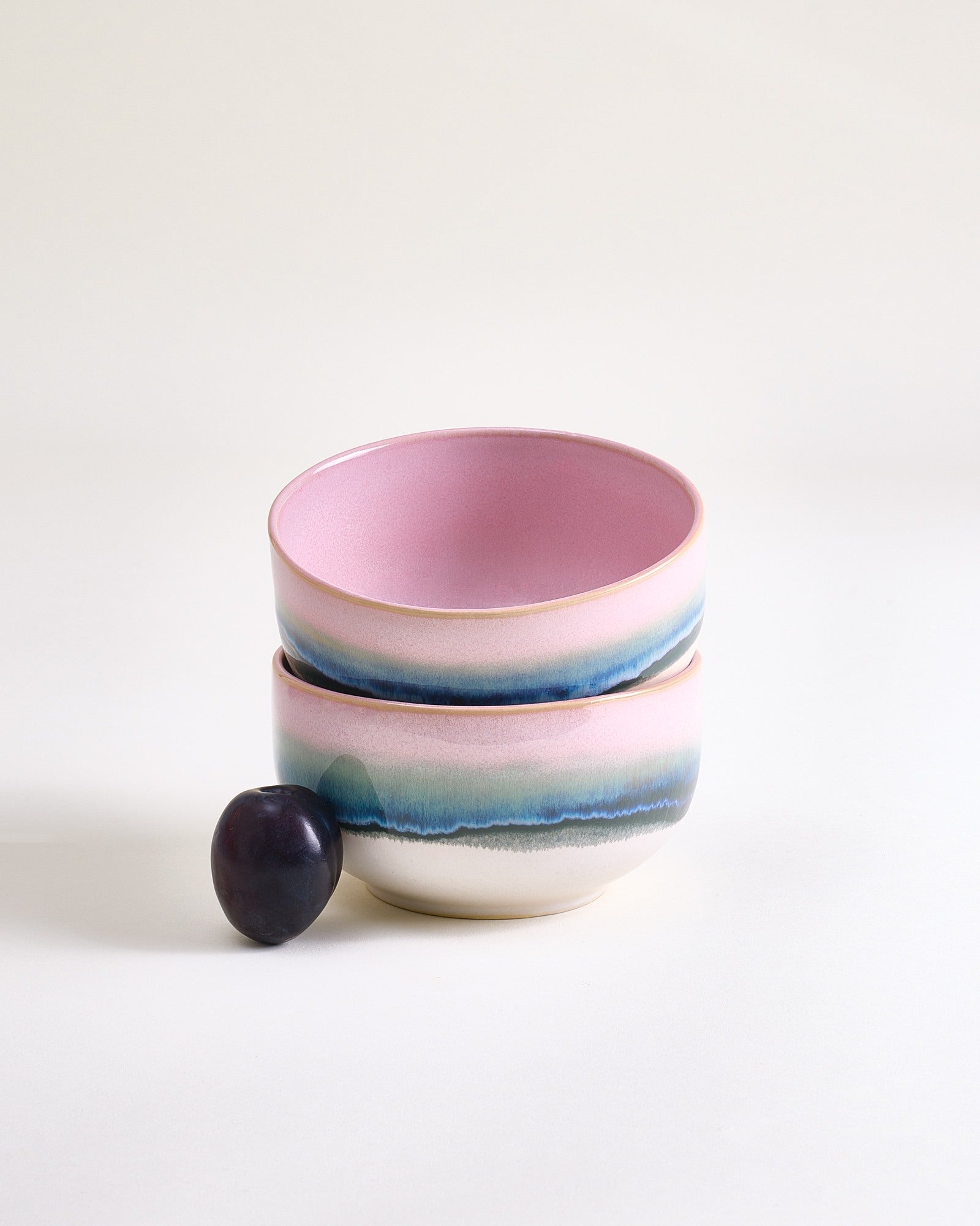 Nódoa - Ciotola per cereali dip-dye rosa verde