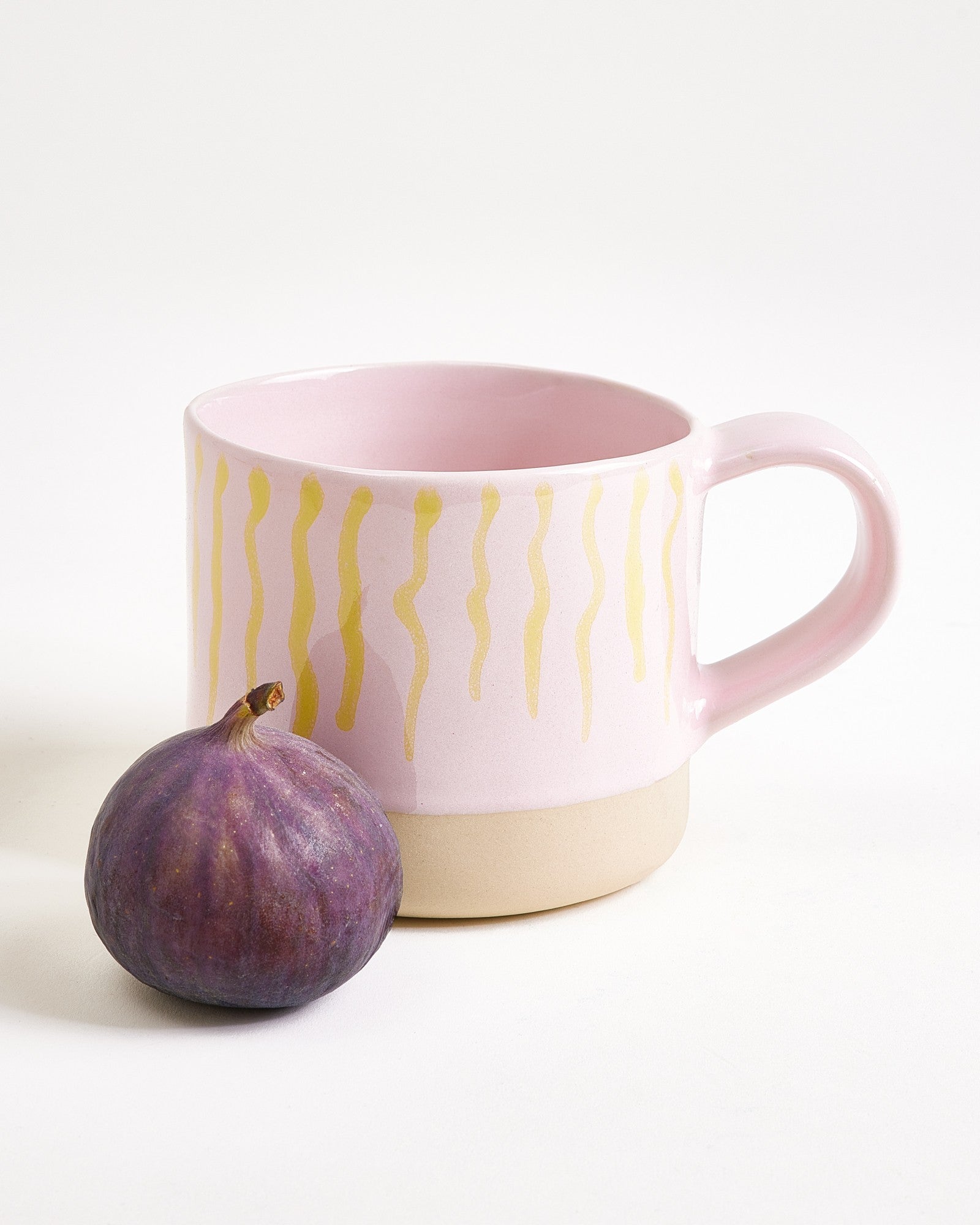 Nódoa - Set of 6 Mugs pink yellow striped