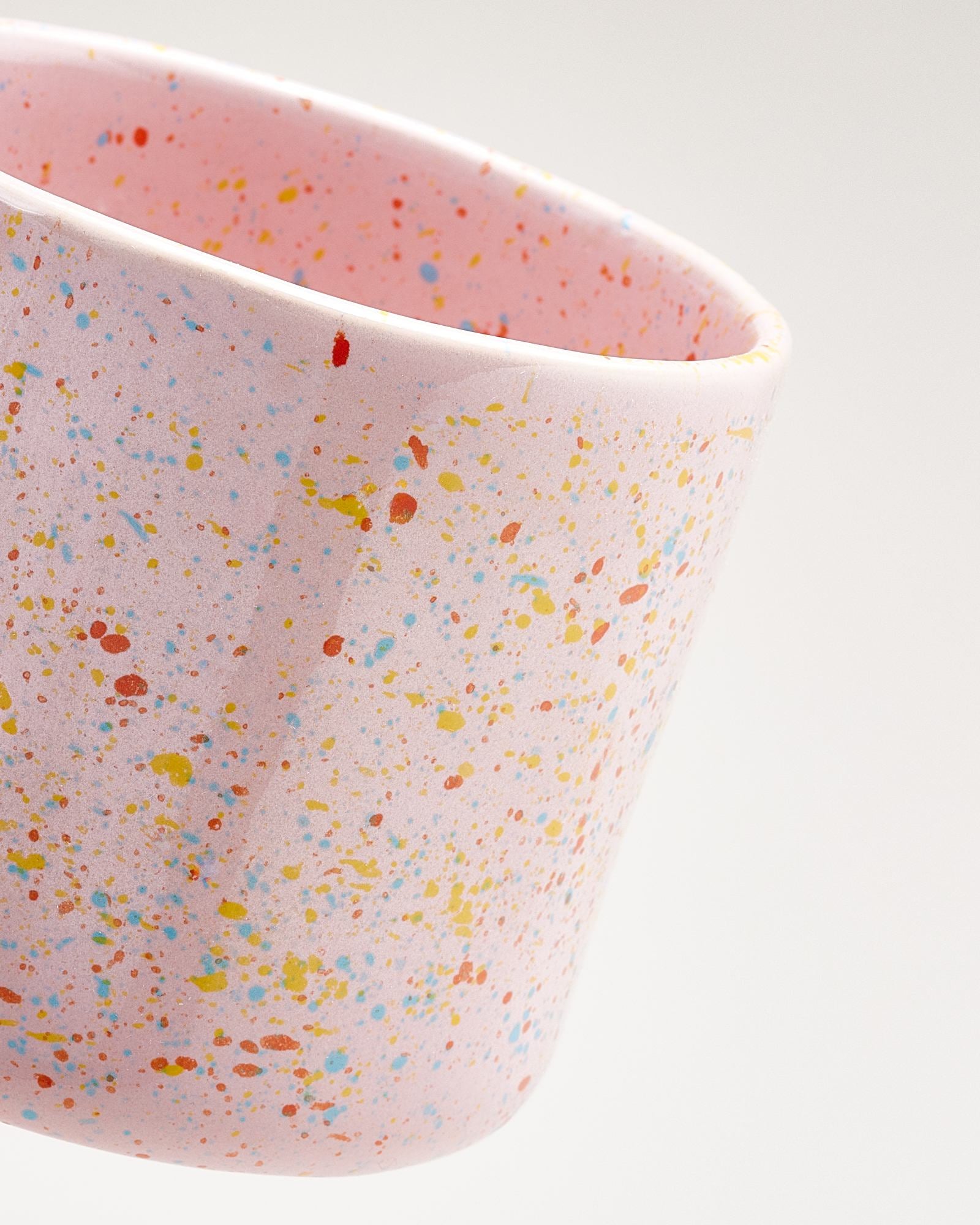 Nódoa Tasse groß gesprenkelt rosa