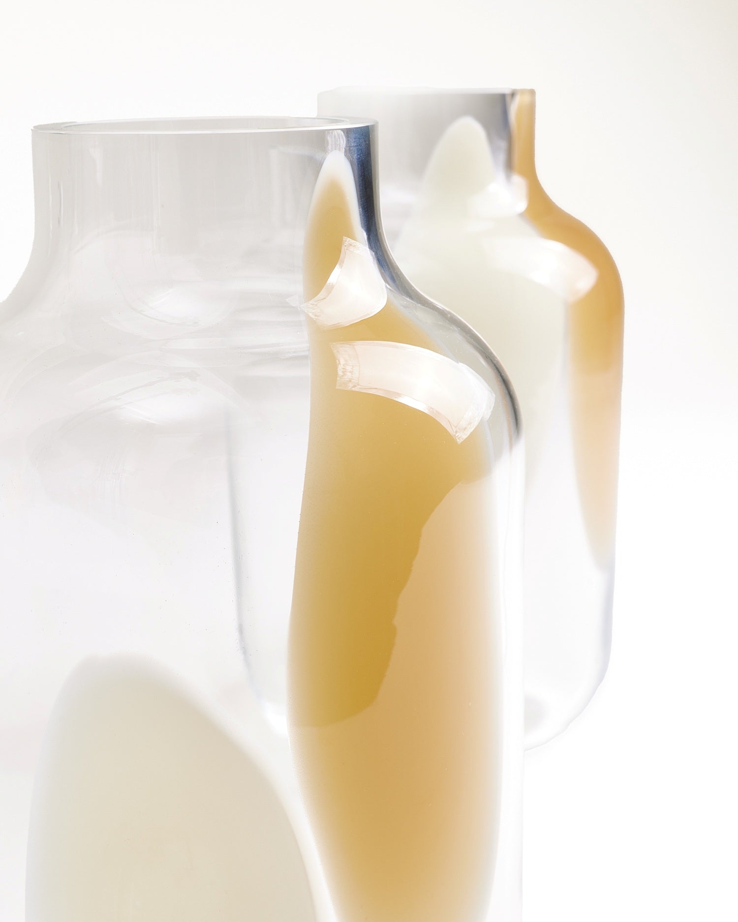 Nuno - Vaso in vetro M a gocce sabbia