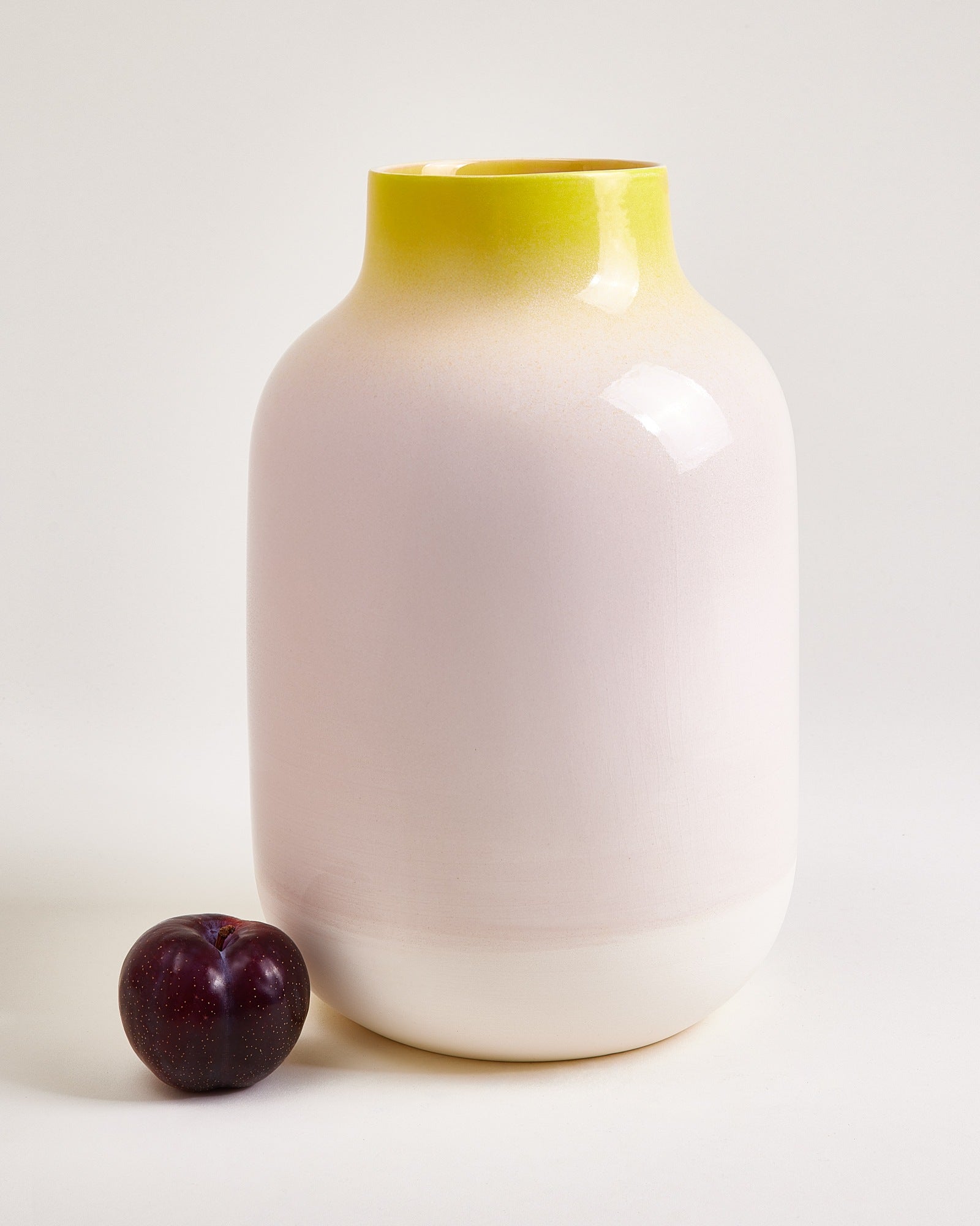 Nuno - Vase L speckled yellow pink