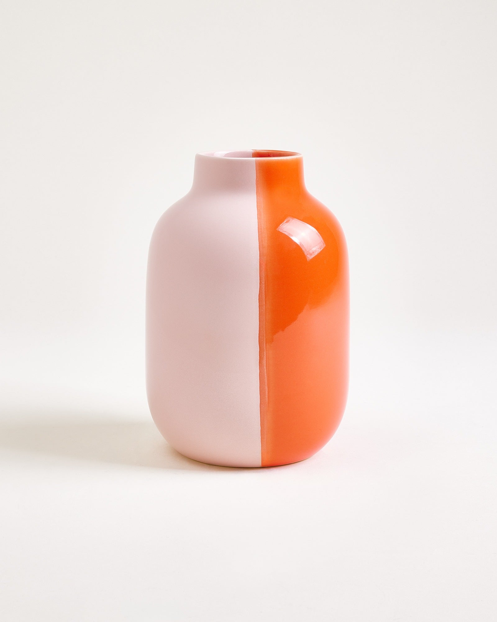Nuno - Vaso M metà corallo e rosé