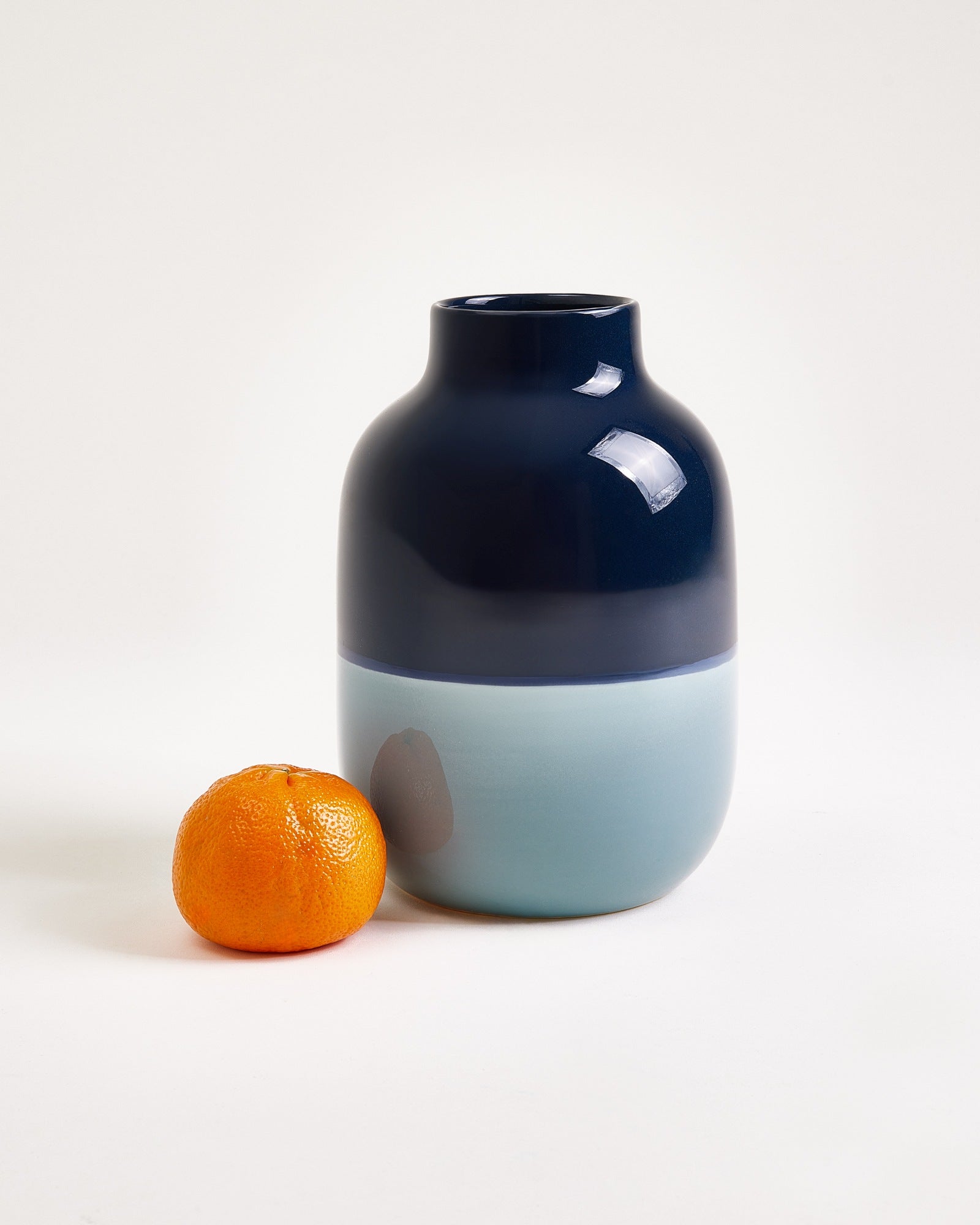 Nuno - Vaso M blu navy e azzurro