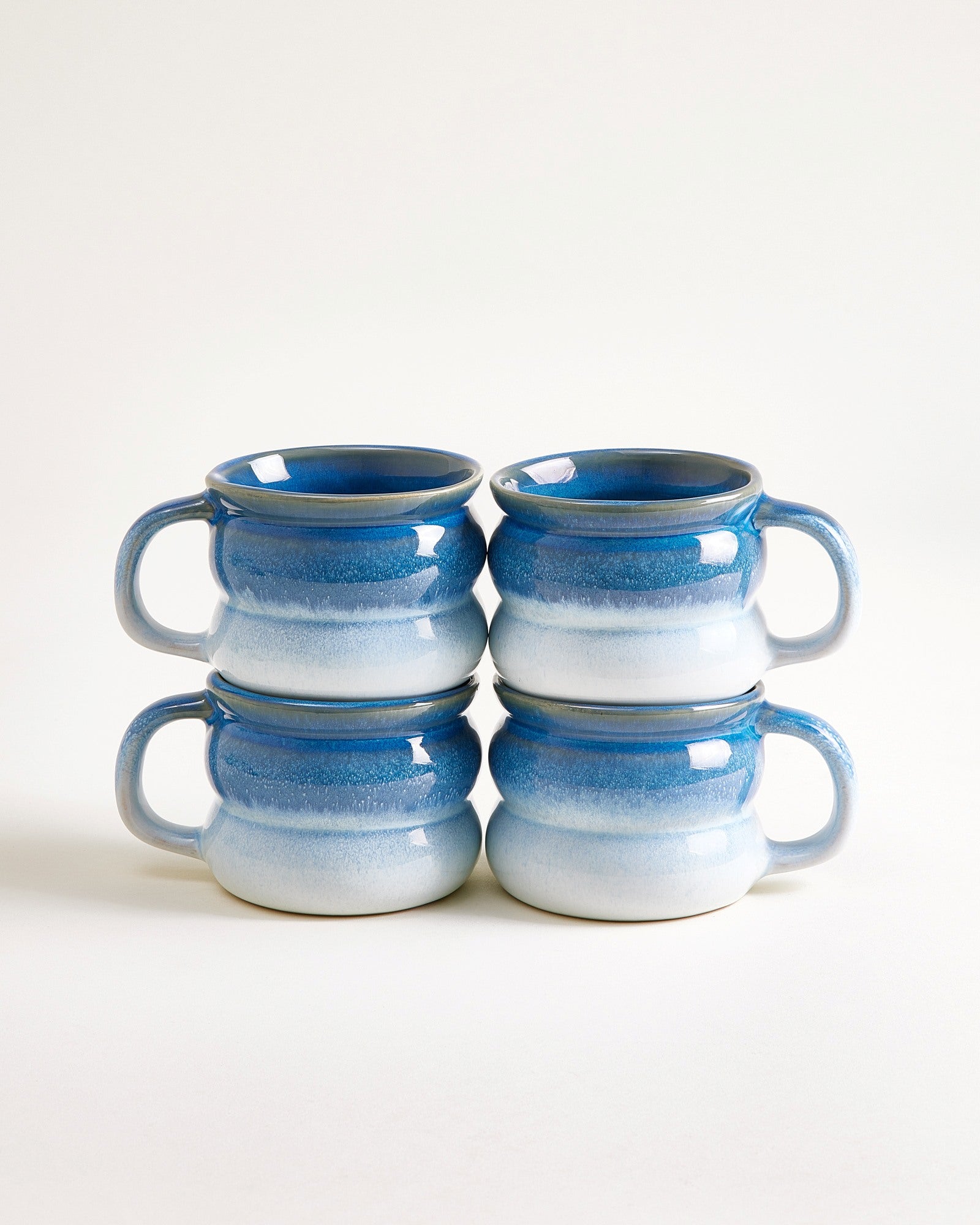 Ombra - Small mug Bubble dark blue light blue