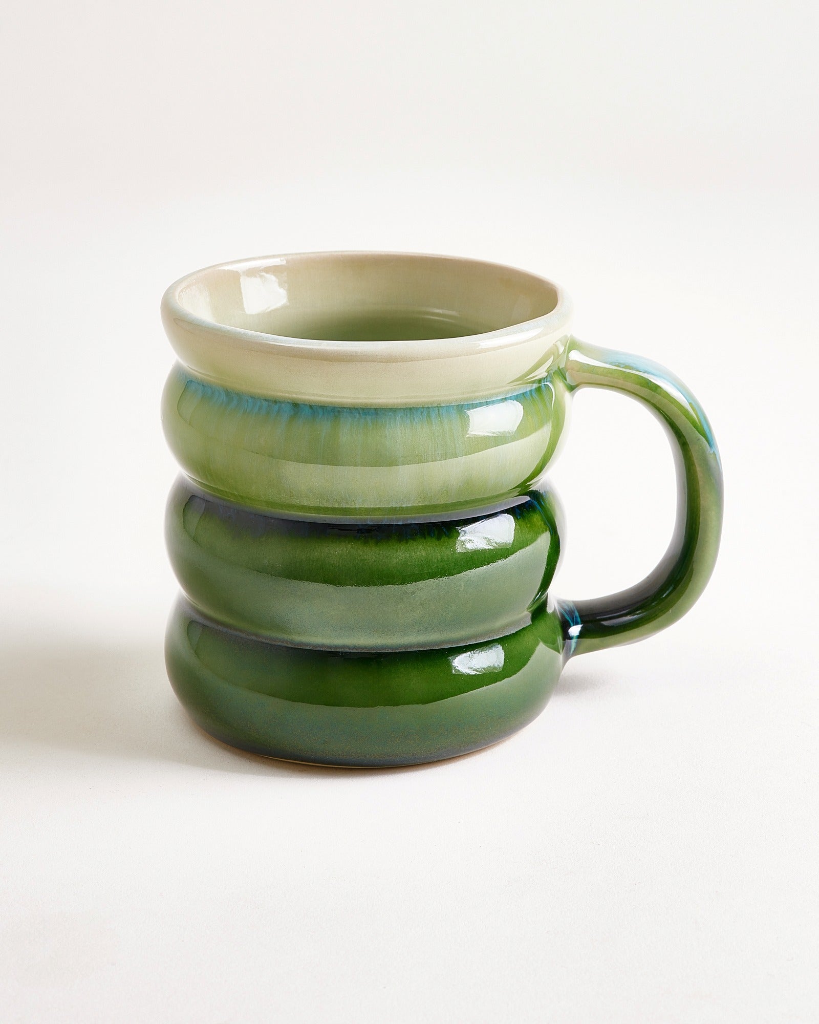 Ombra - Large mug Bubble green dark green