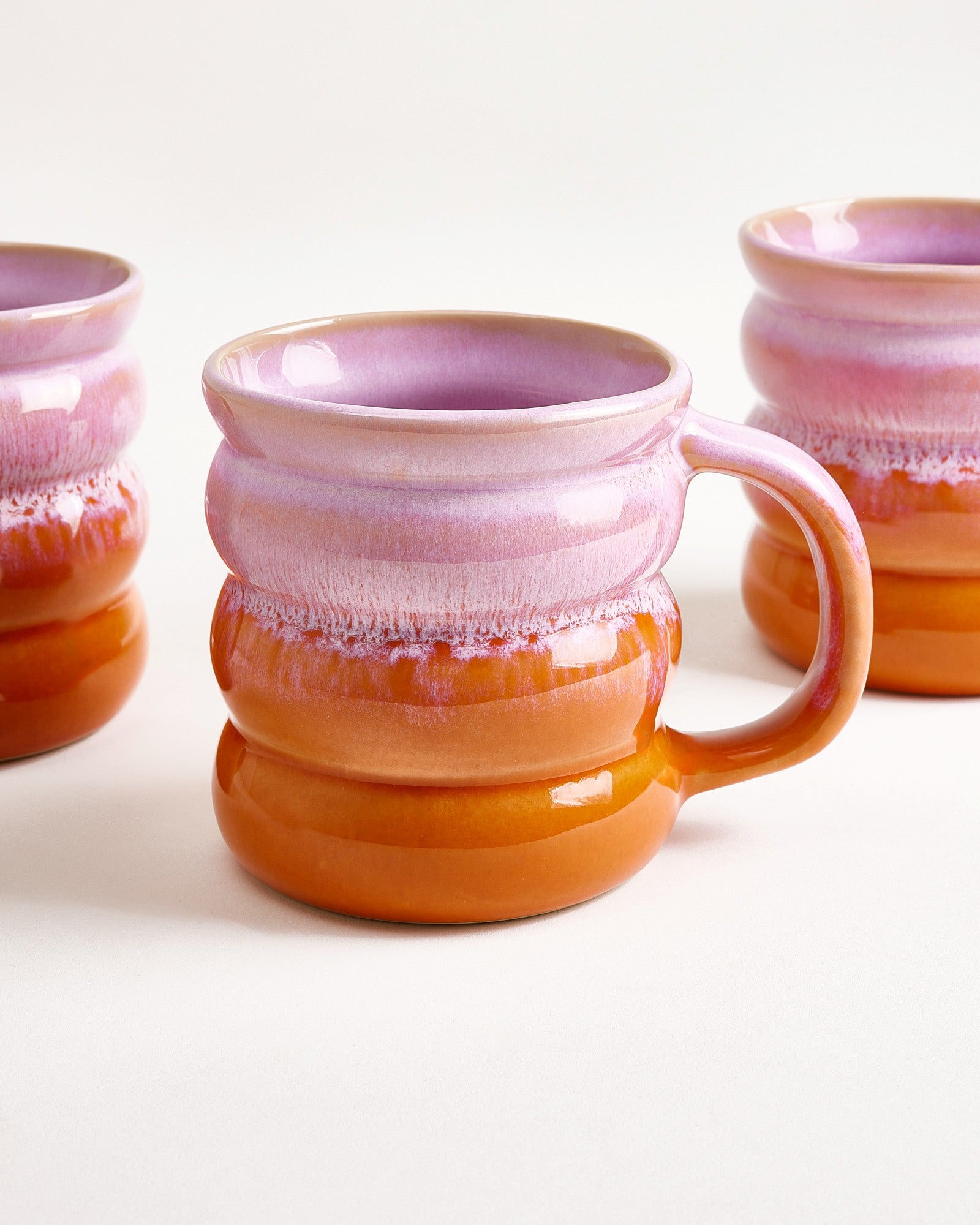 Ombra - Large mug Bubble pink orange