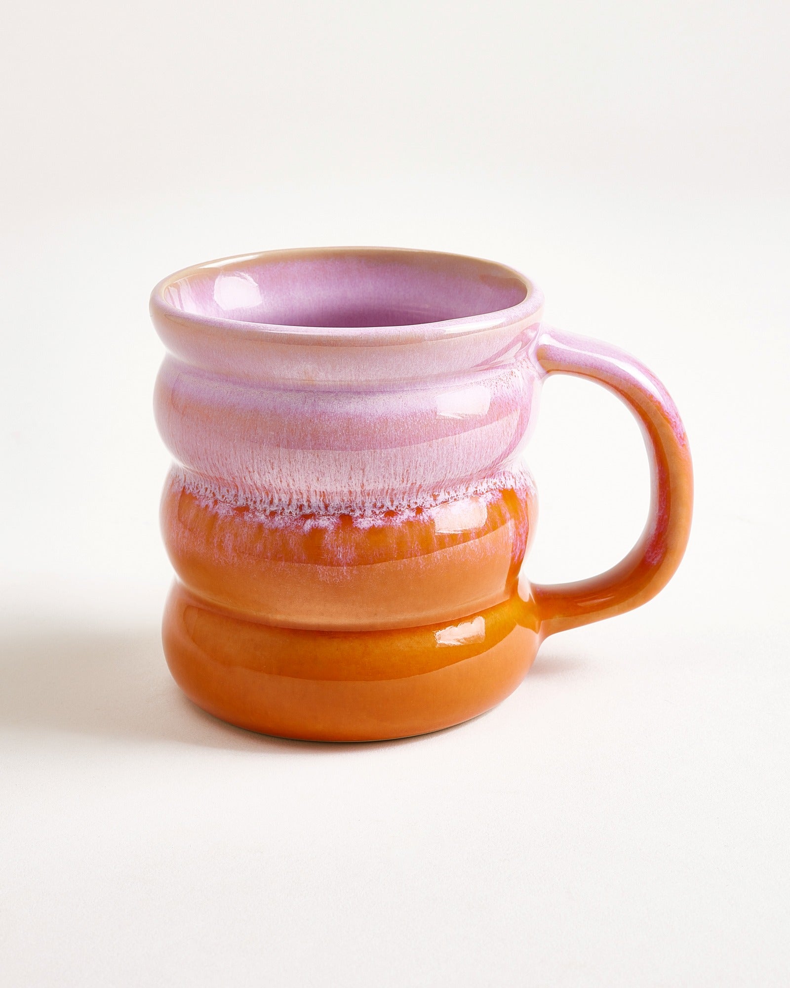 Ombra Tasse groß bubble rosa orange