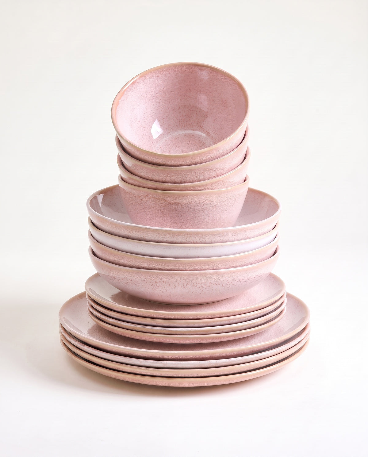 Orla - Tableware set classic rosé 16 pieces