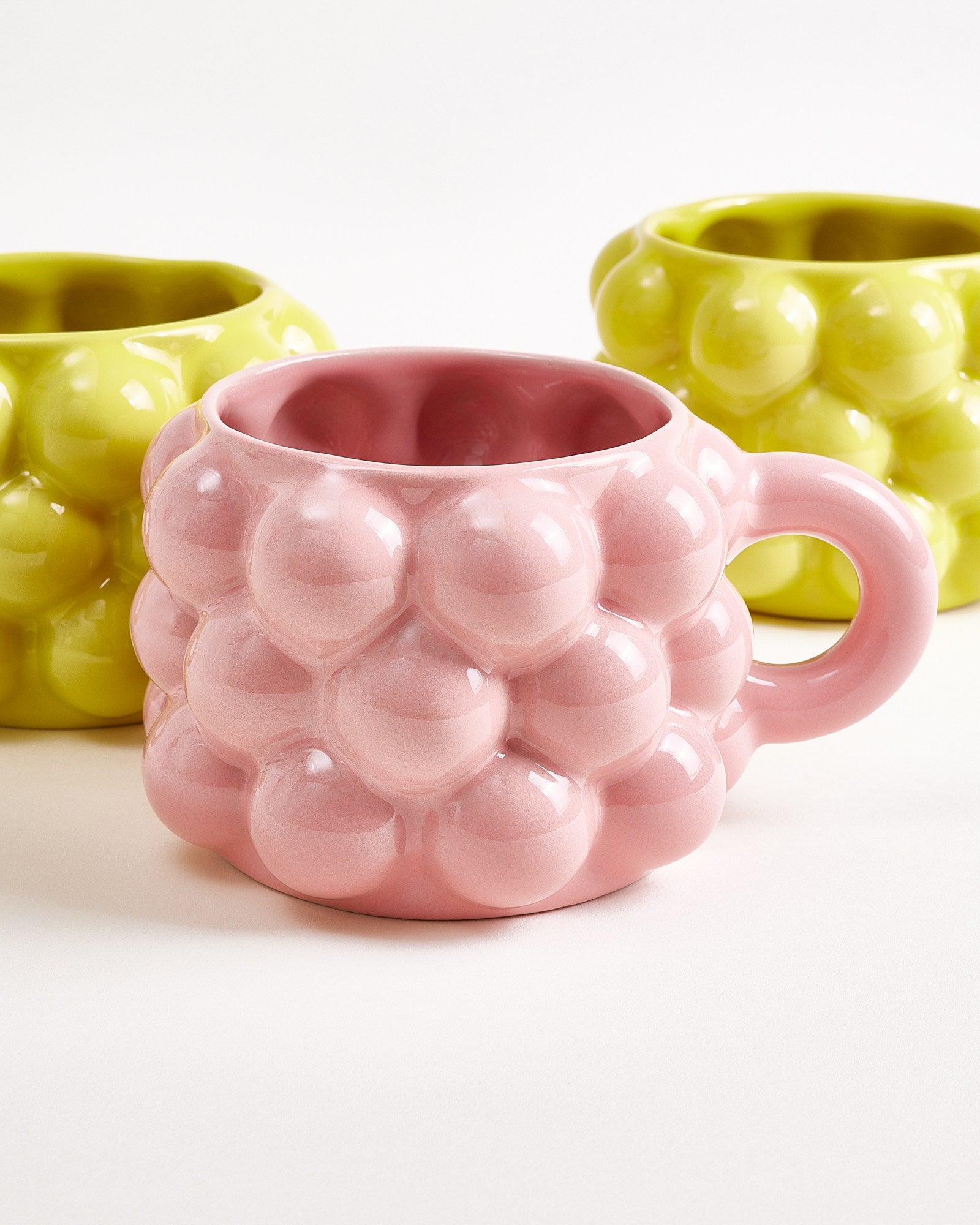 Motel a Miio x Patrick Vogel Geschenk-Set Tasse groß rosa gelb 3-teilig