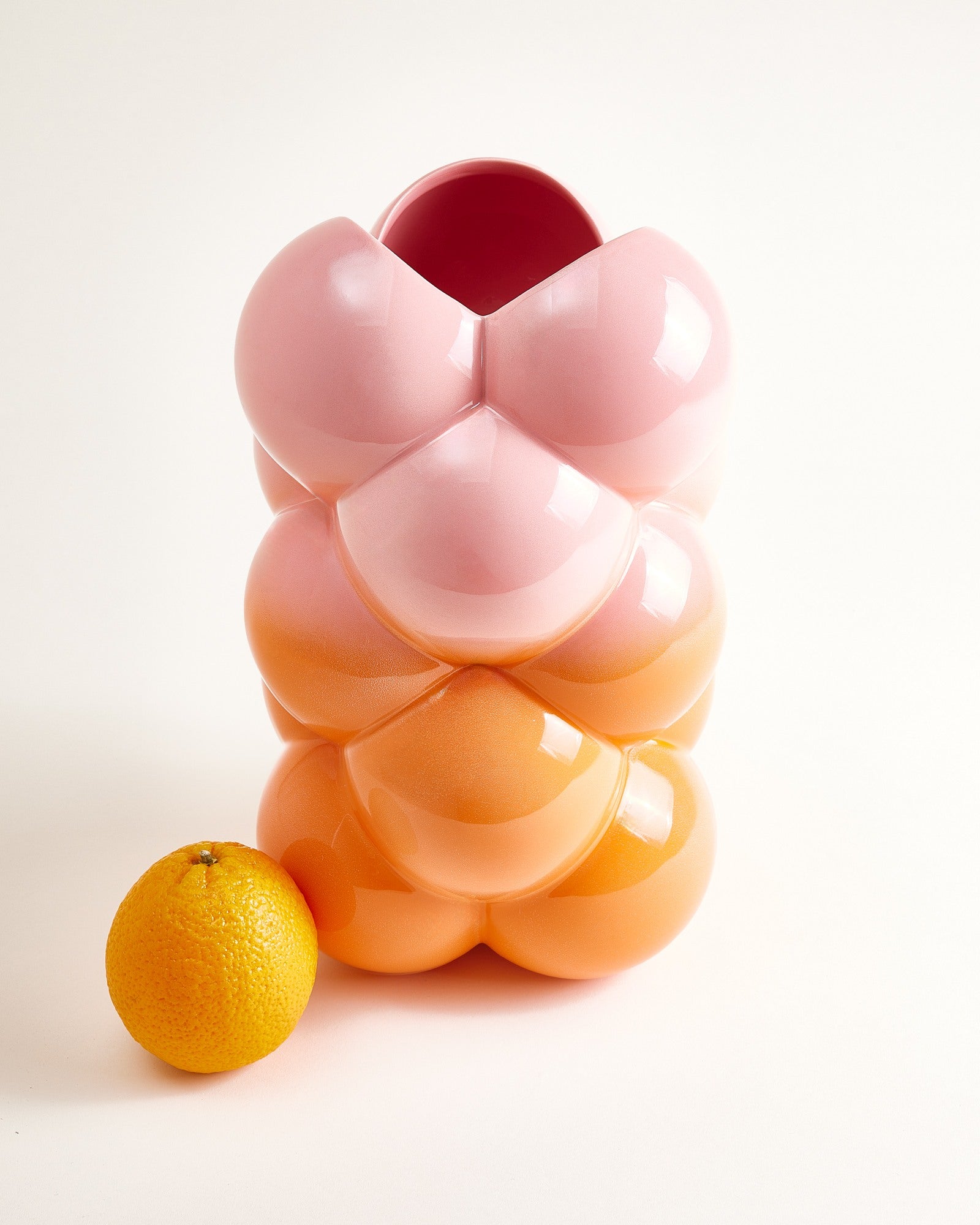 MaM x Patrick Vogel - Vaso L rosa arancione