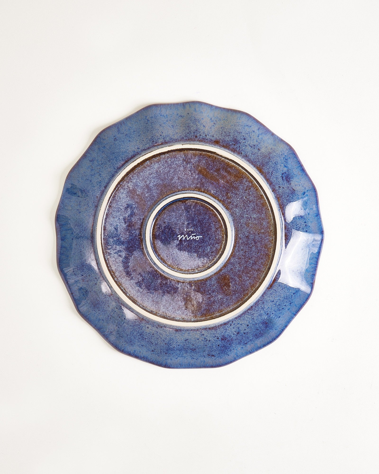 Pérola - Large plate shell dark blue