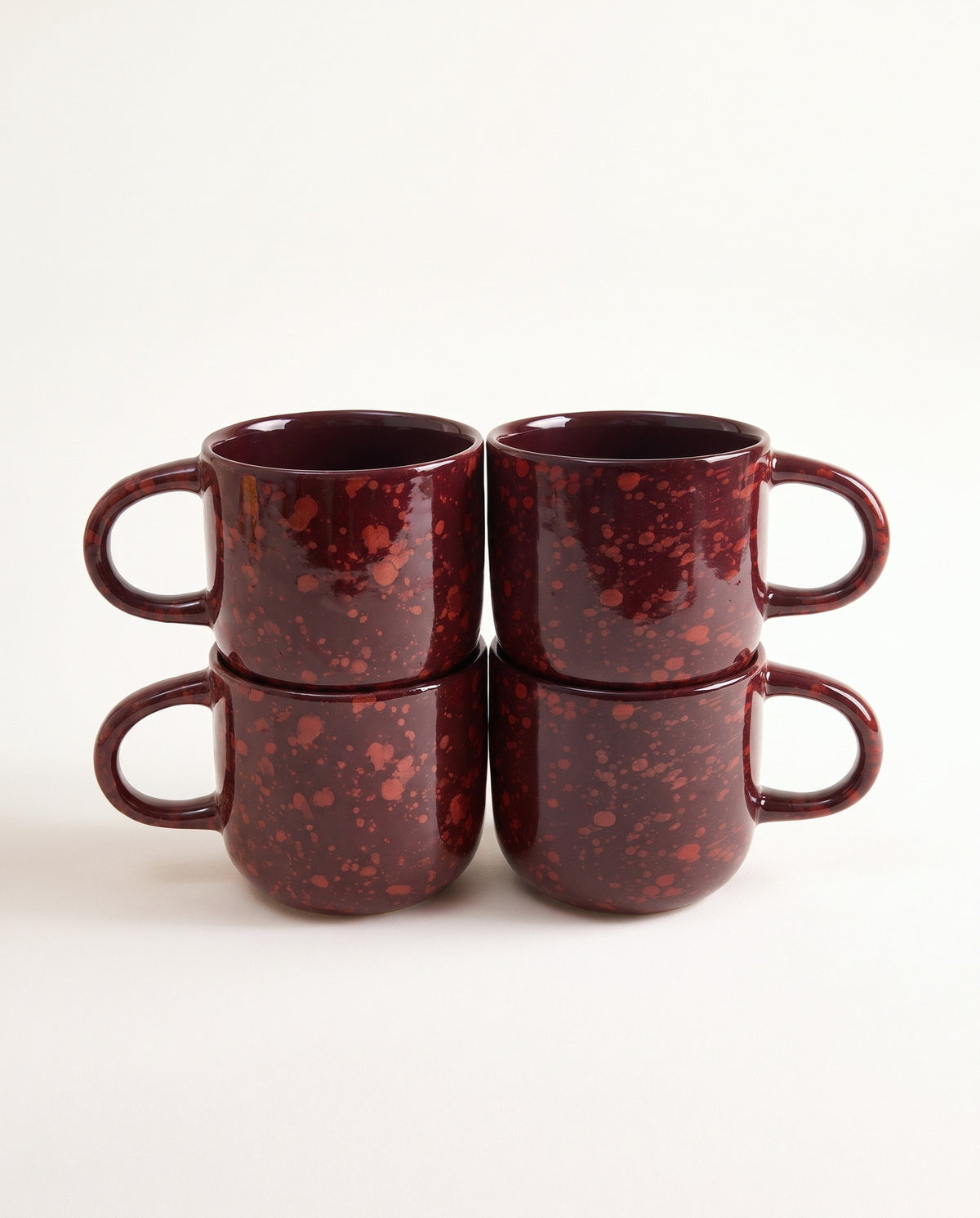 Pinta Tasse groß burgund 4er-Set