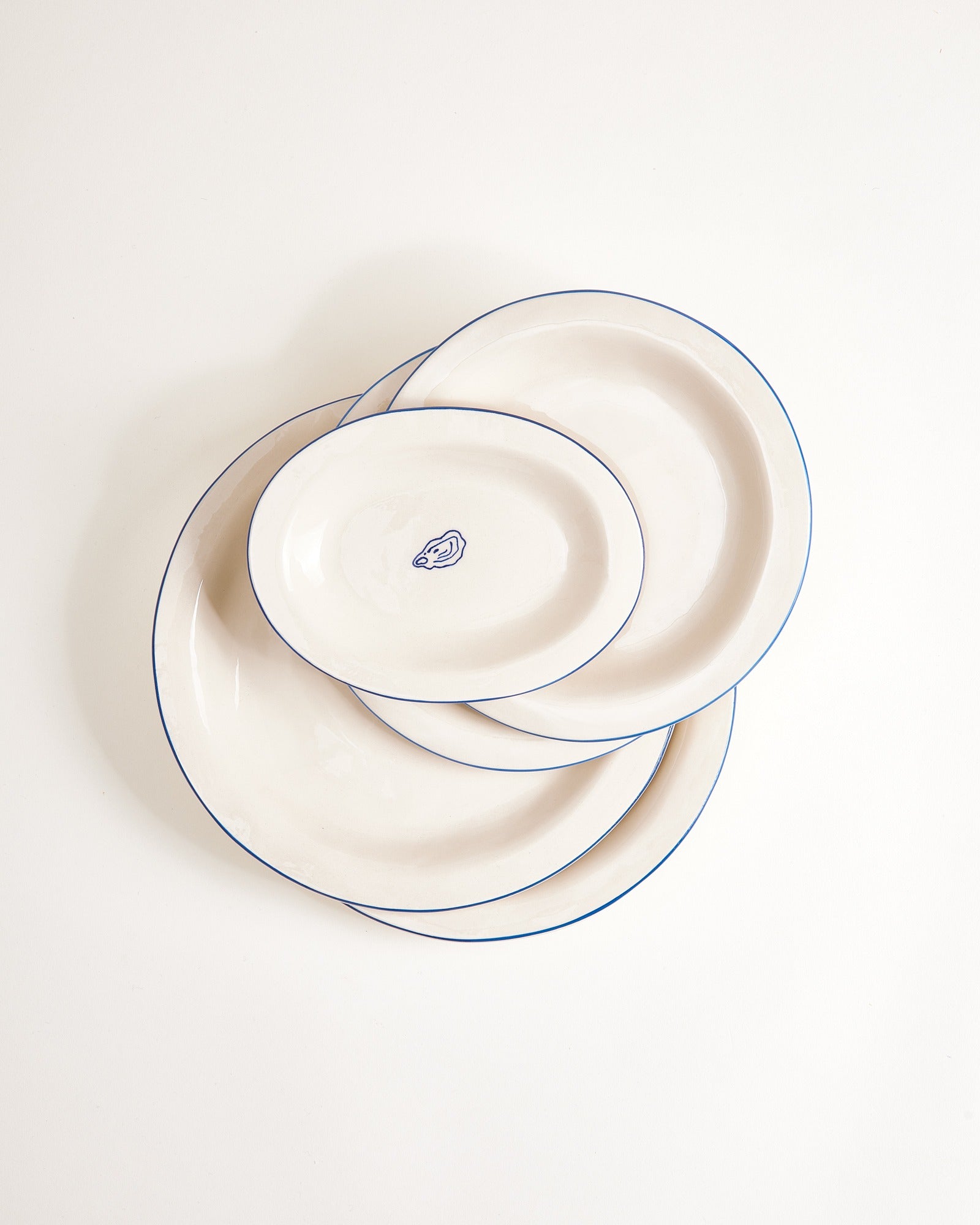 MaM x Sabre Paris Teller-Set blau 5-teilig