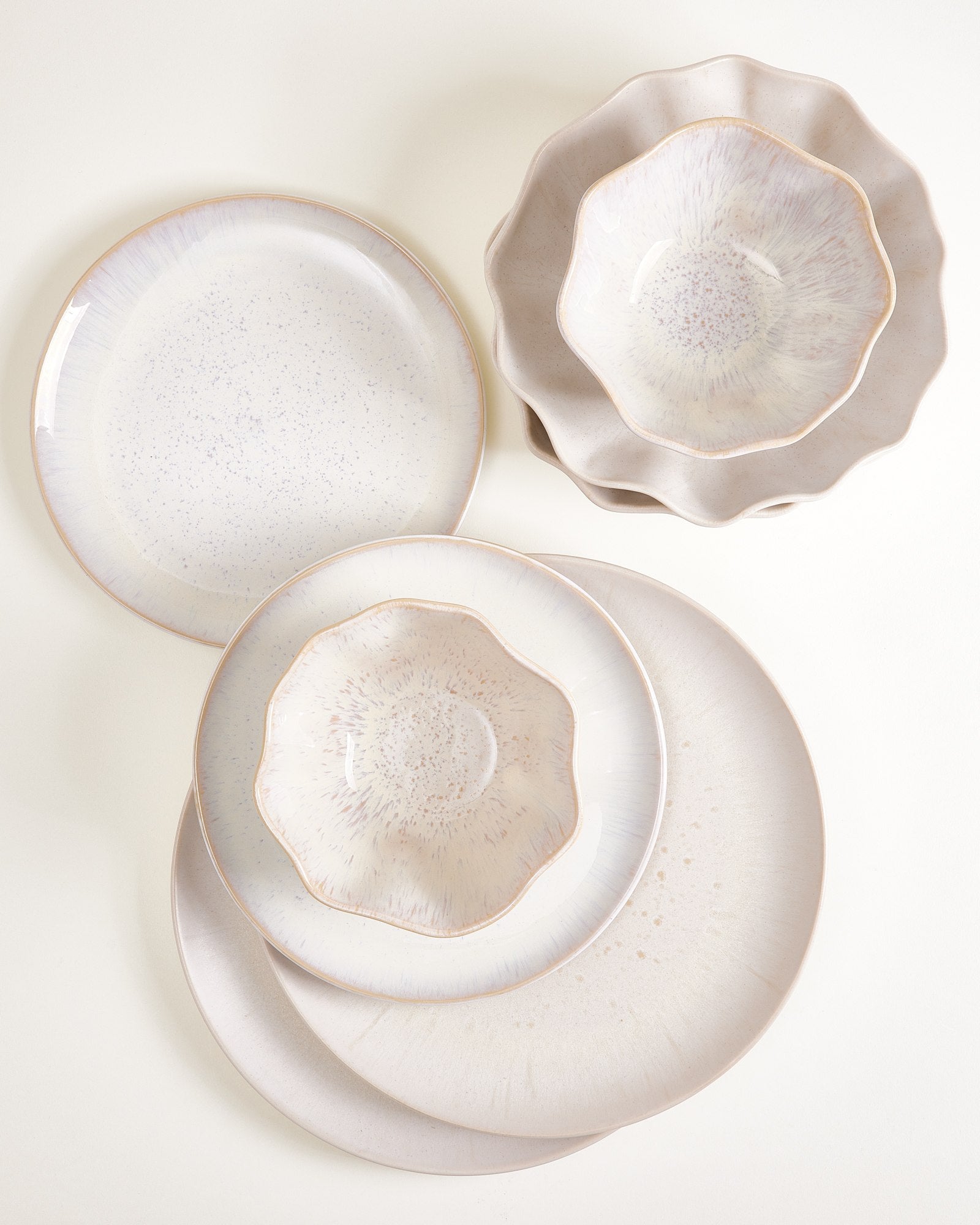 Set de vaisselle Sand Dreams sable 16 pièces