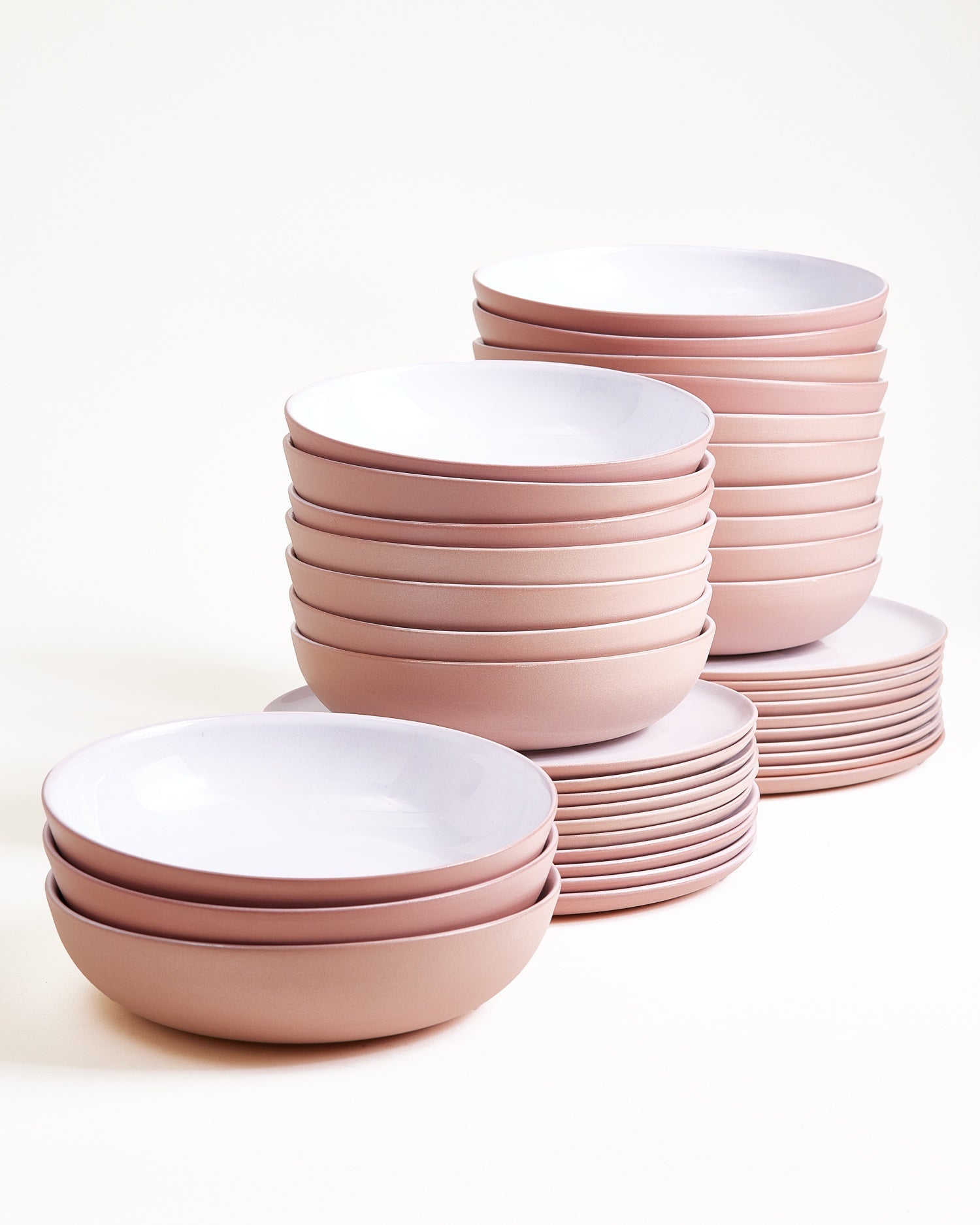 Seda pink white - Set of 40 pieces