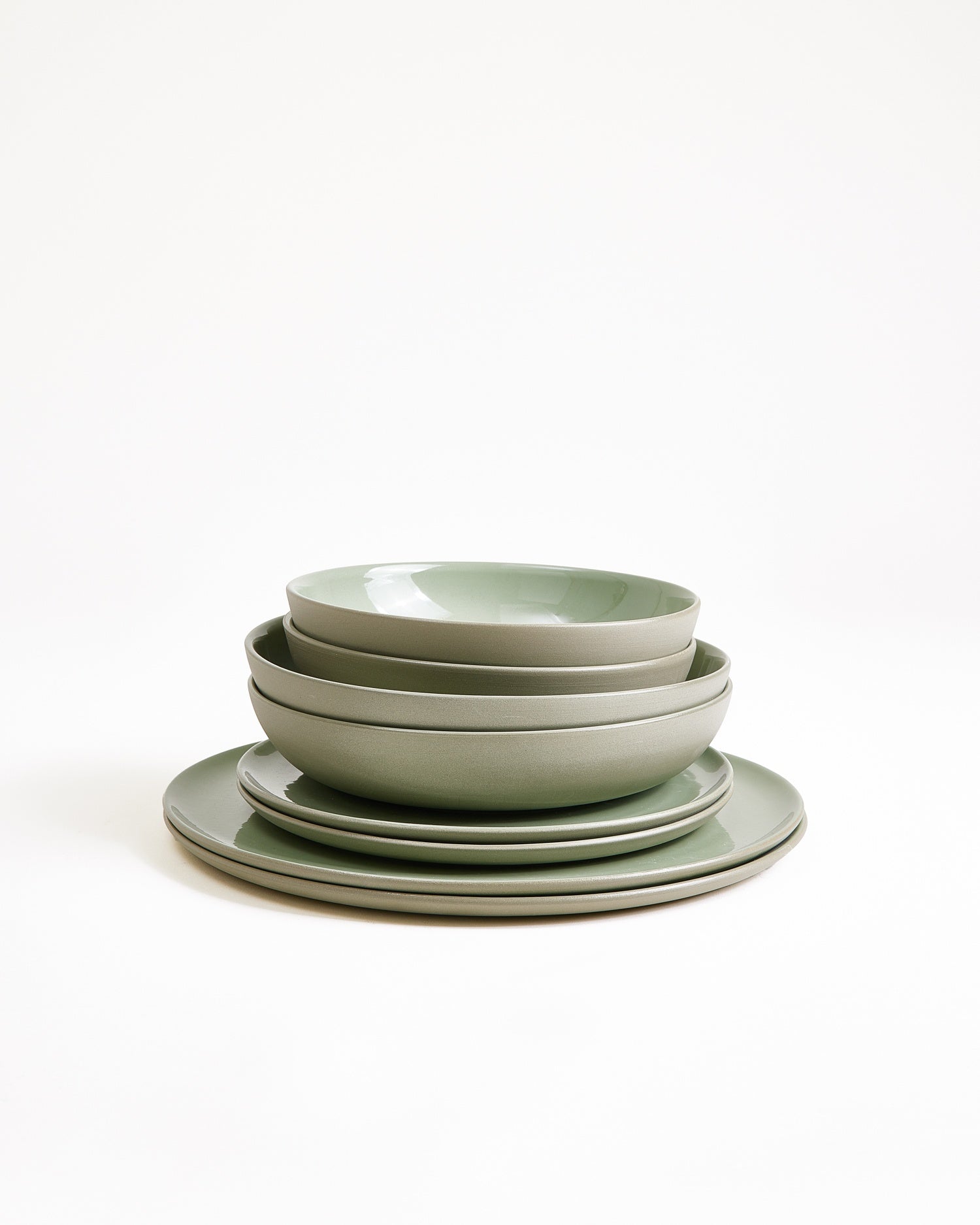 Seda Geschirr-Set salbeigrün 8-teilig