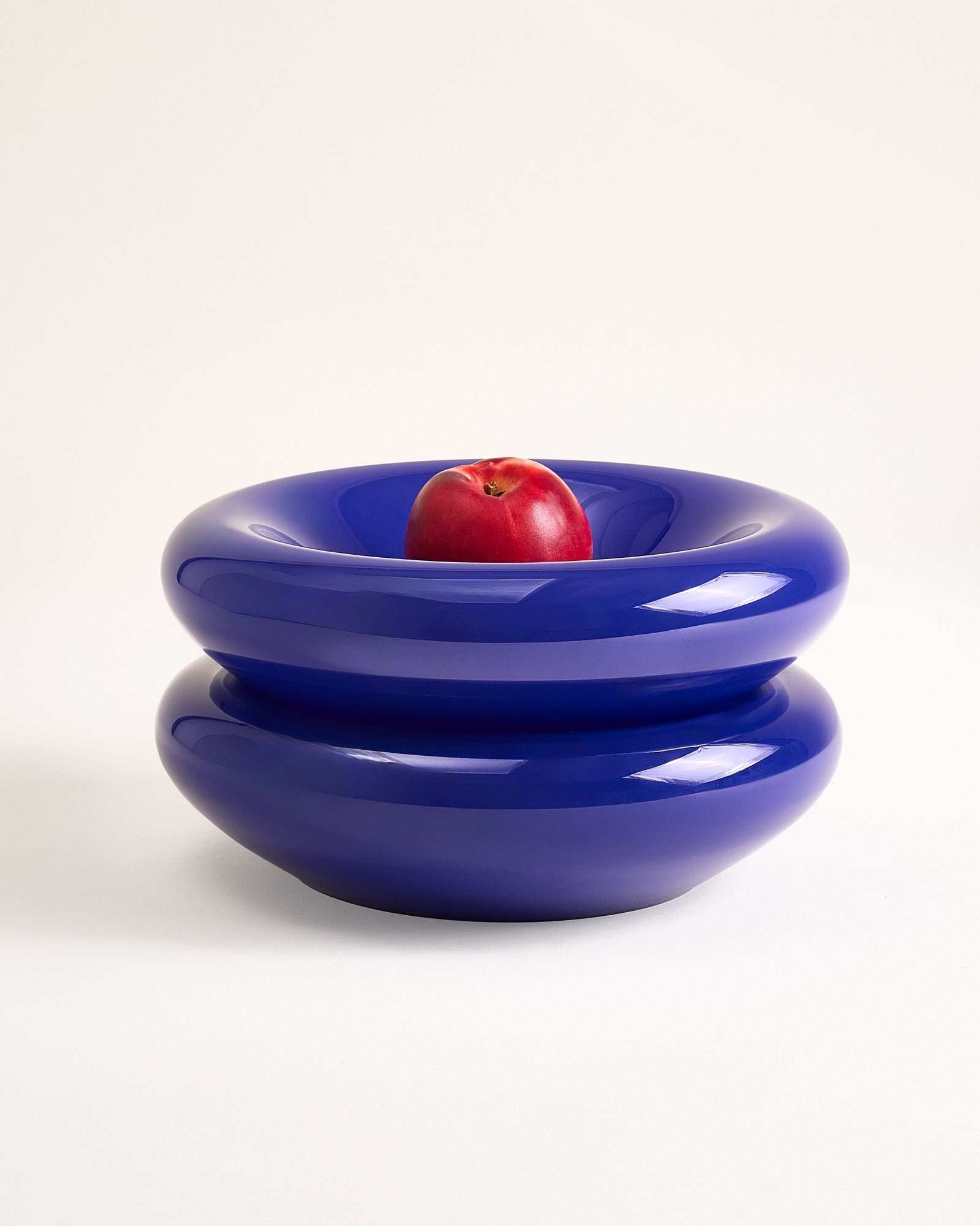 Seia - Small glass bowl dark blue