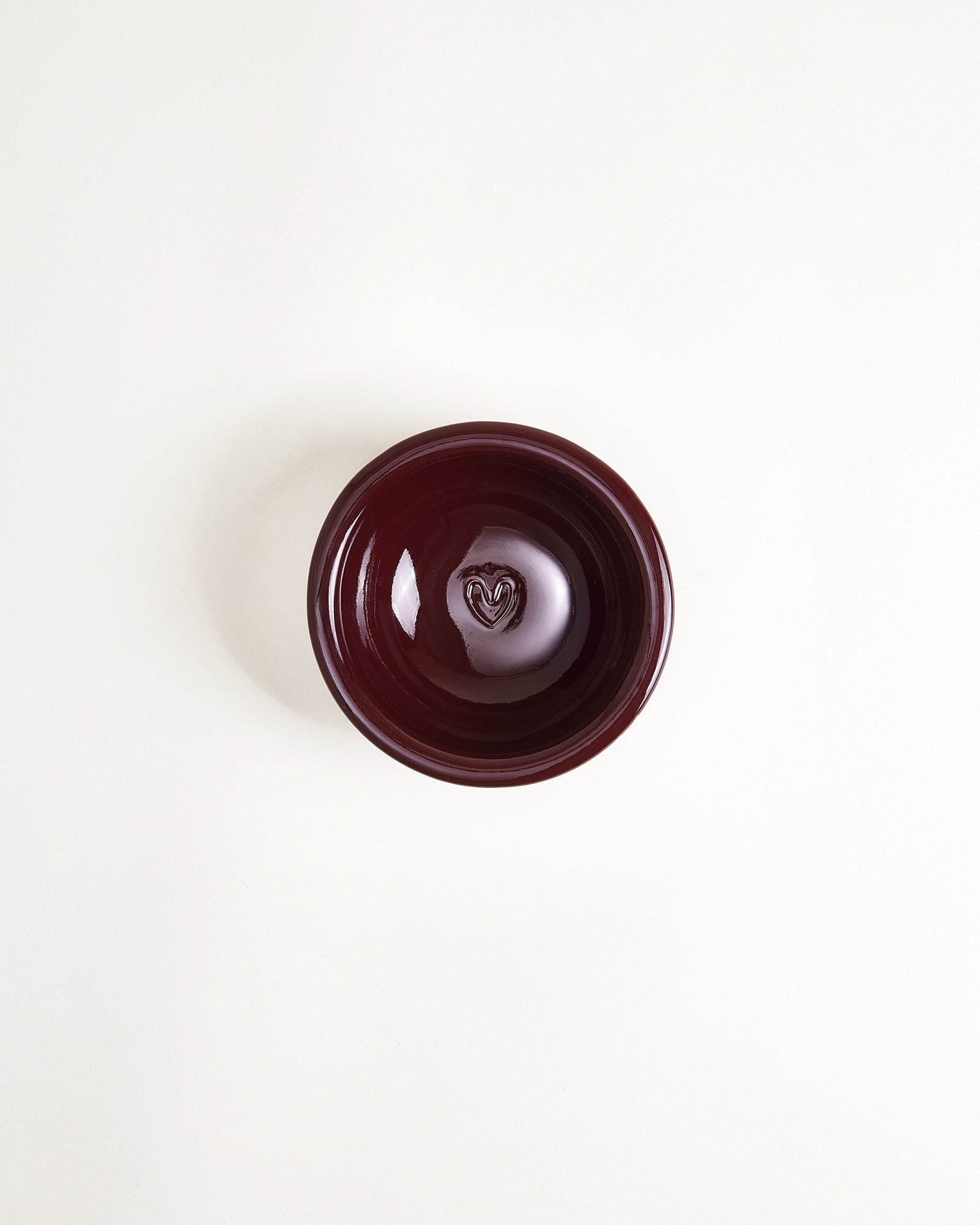 Seia Müslischale klein Herz burgund
