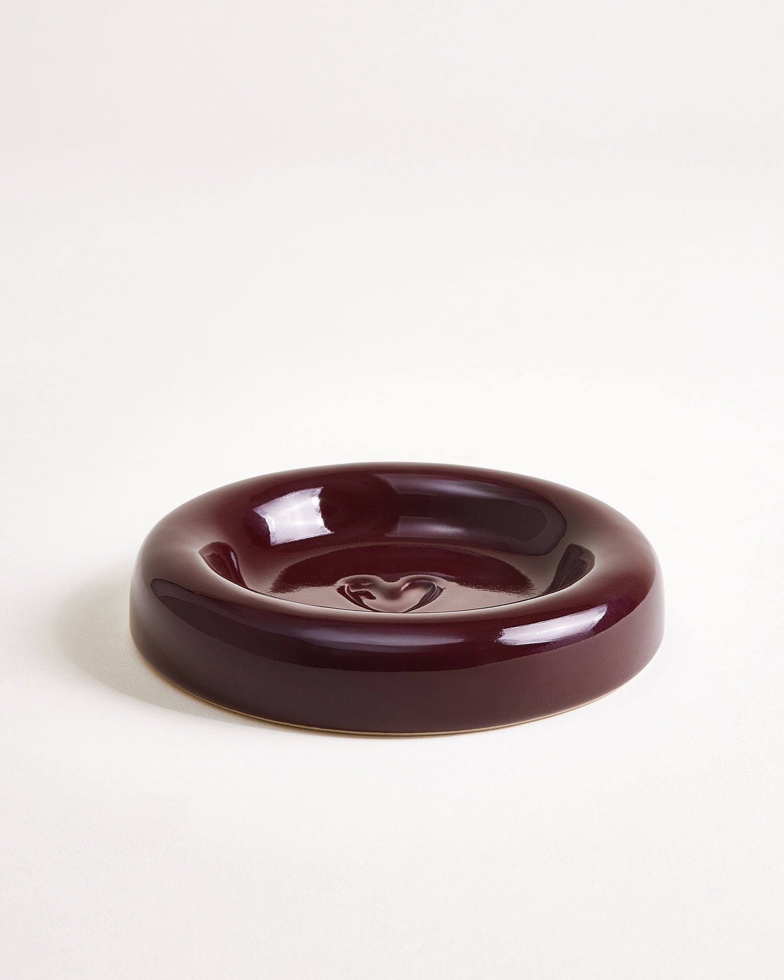 Seia Tasse & Untertasse Herz burgund