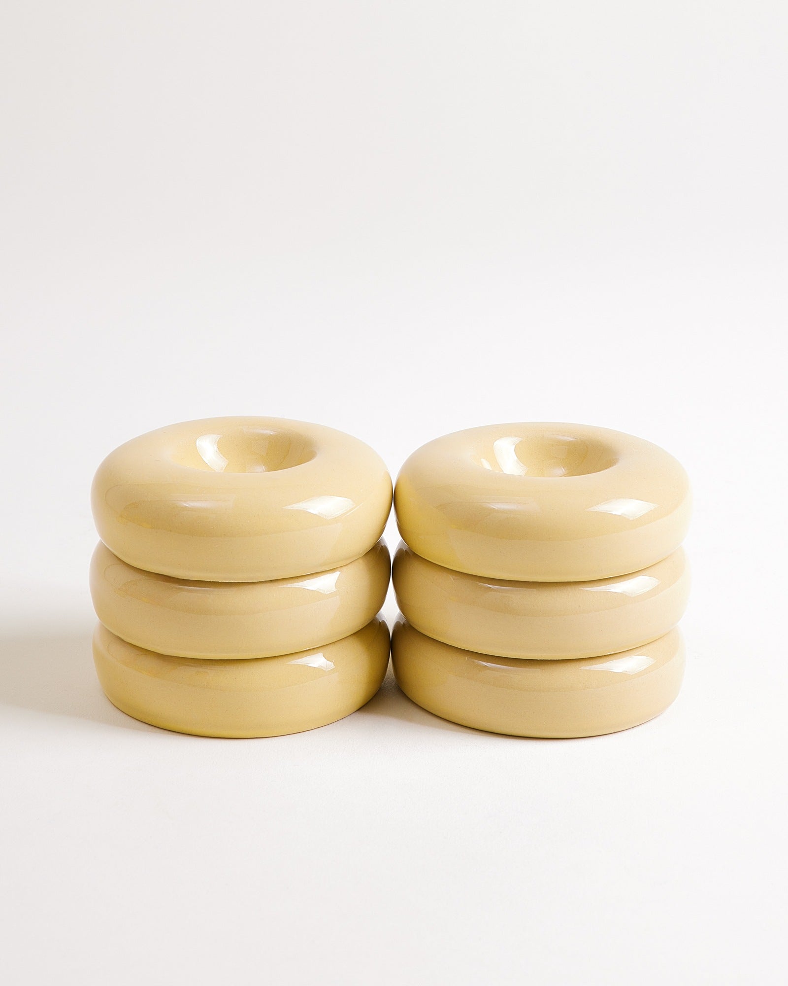 Seia - Set of 6 egg cups yellow