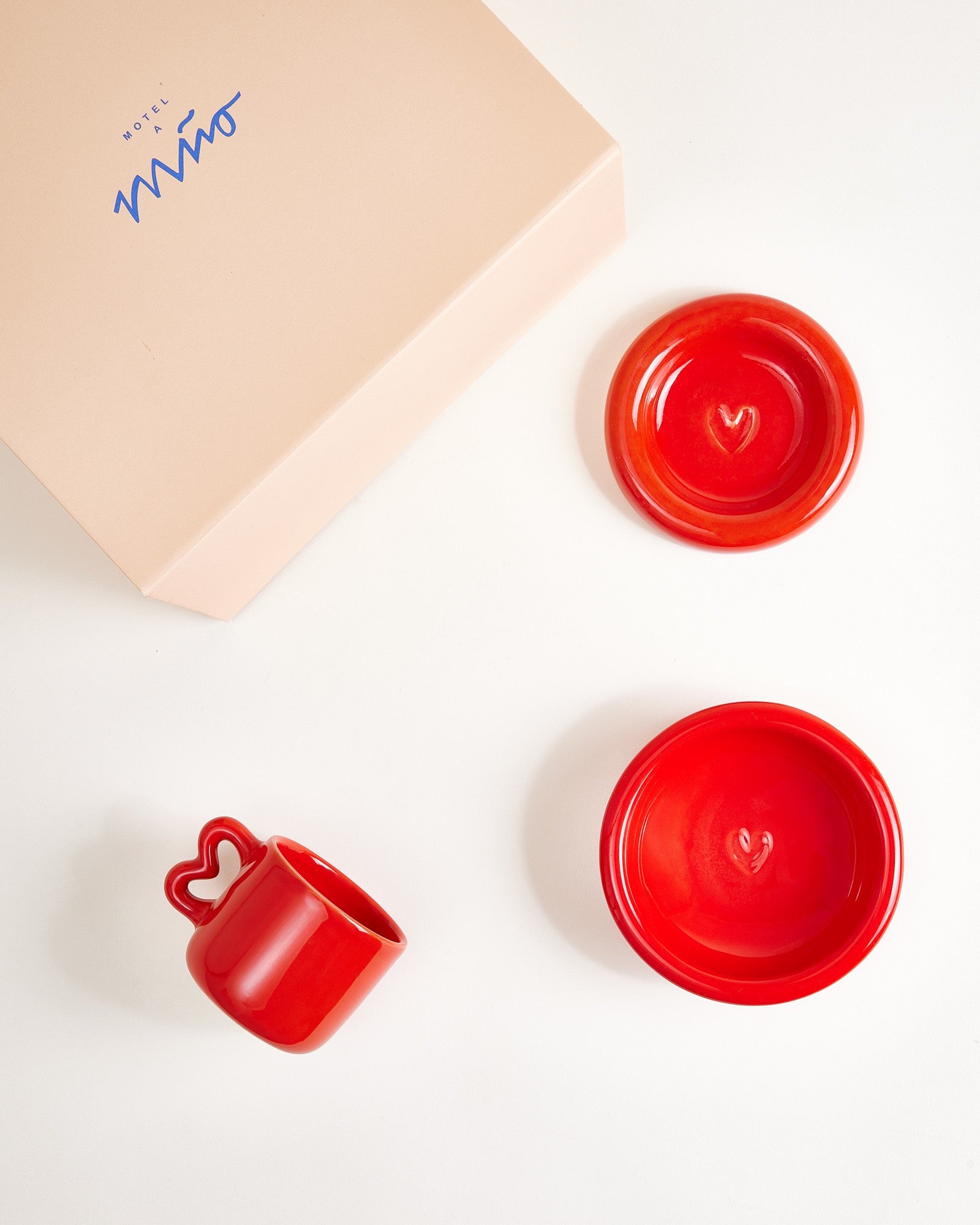 Seia geschenkset rood 4-delig