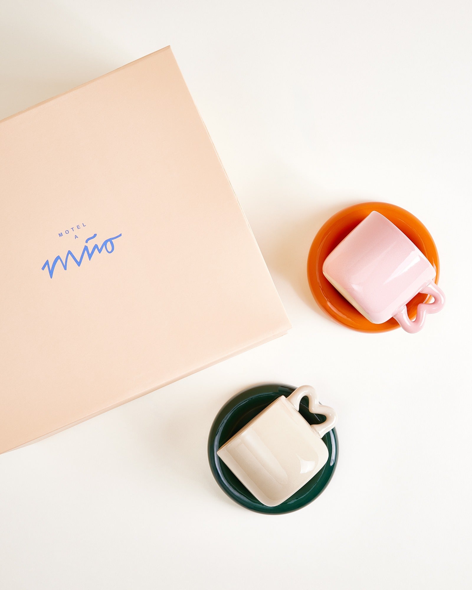 Geschenkset Seia kopjes met hart