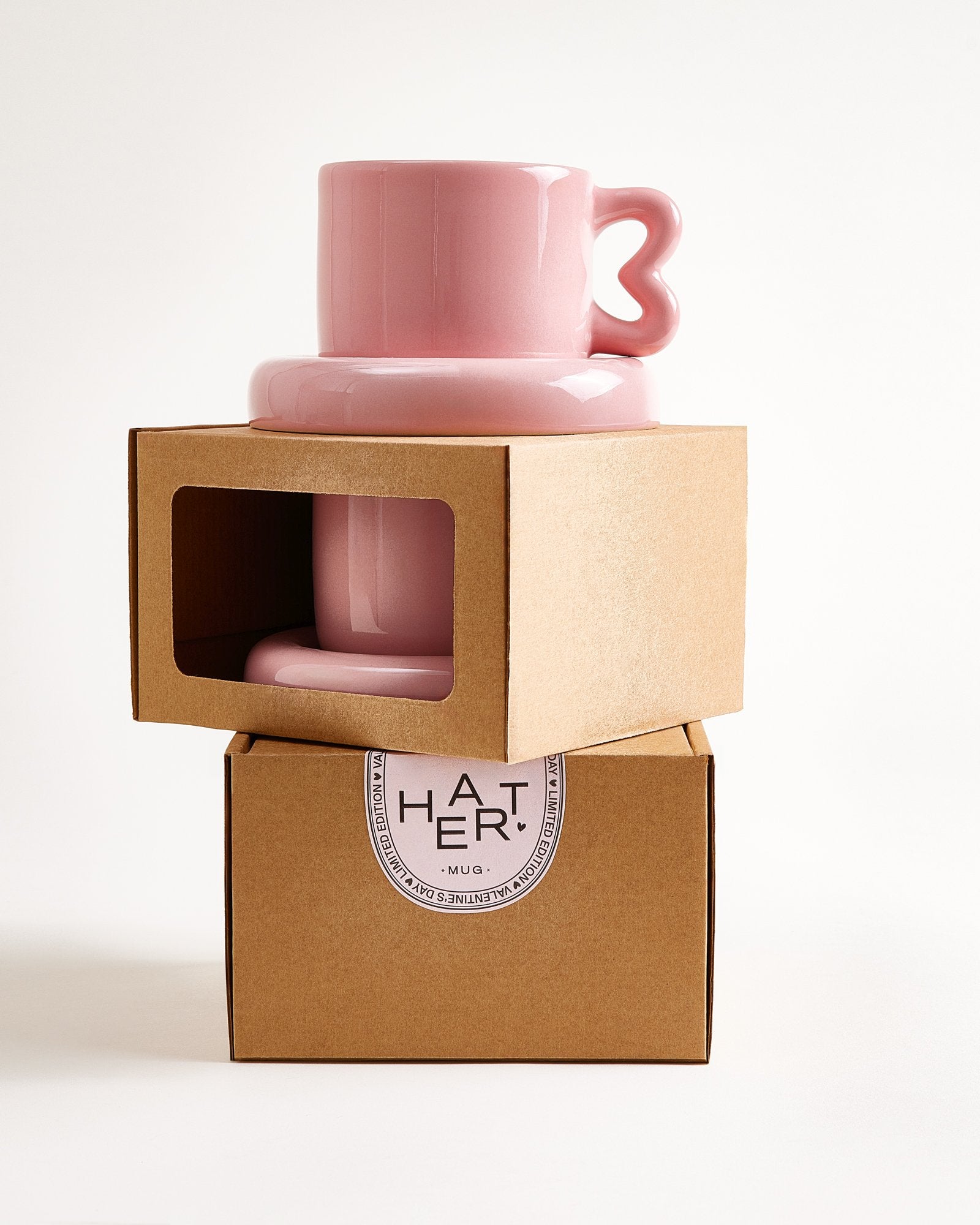 Seia Tasse & Untertasse Herz rosa