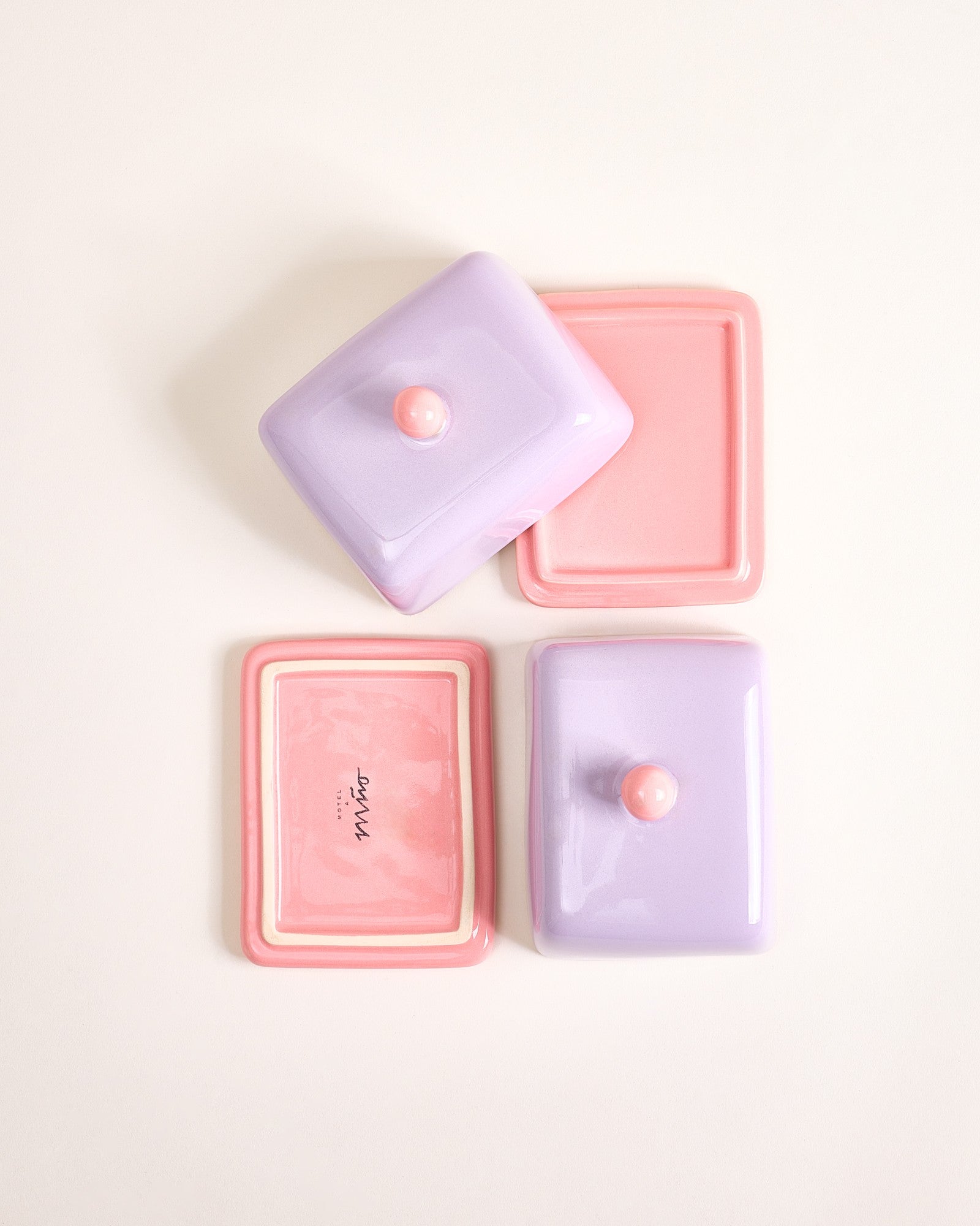 Seia Butterdose lila rosa