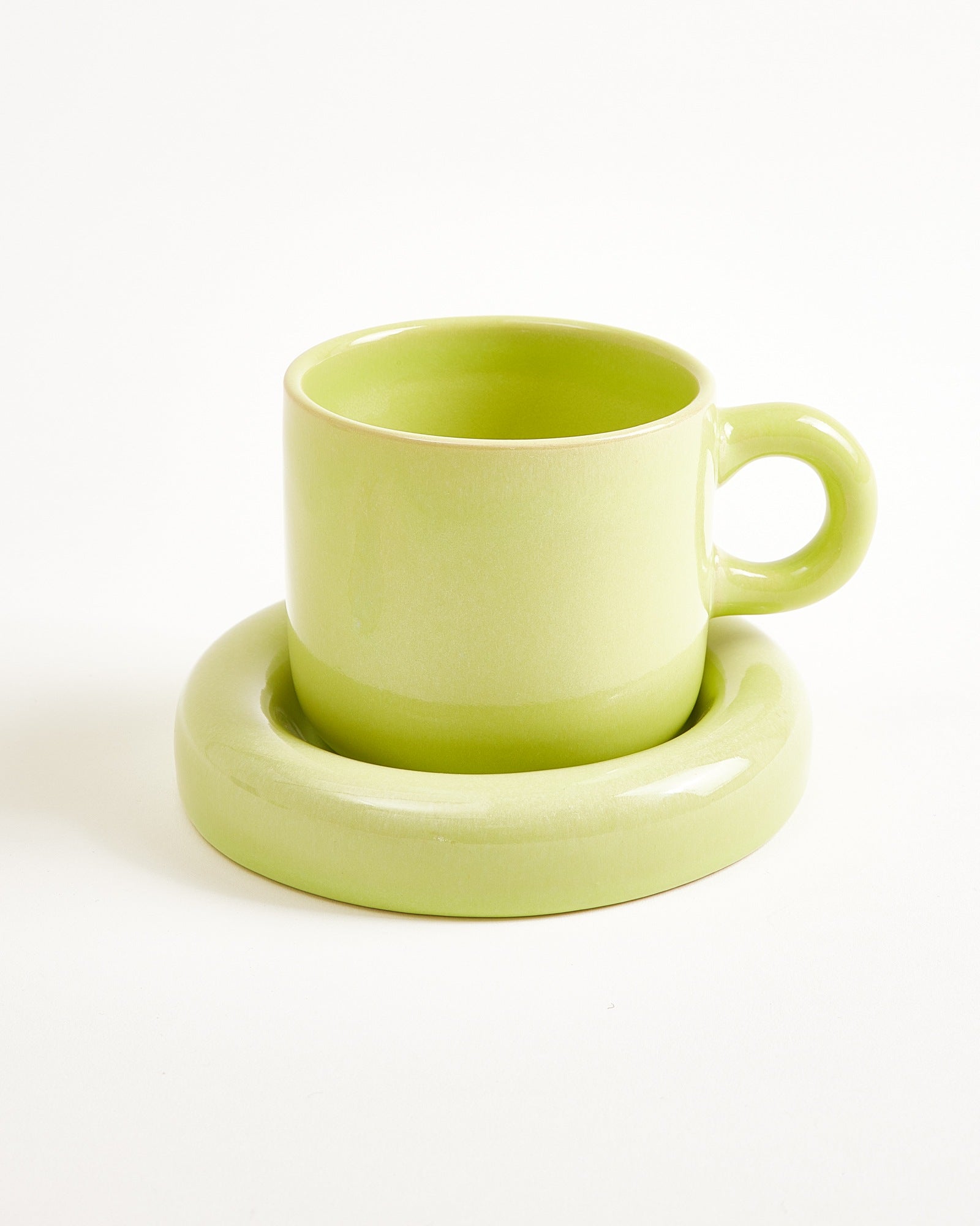 Seia Tasse klein & Untertasse klein lime