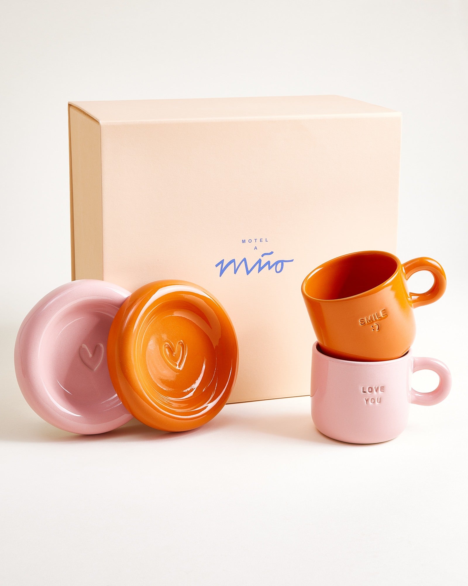 Seia Geschenk-Set Love Smile rosa orange 3-teilig