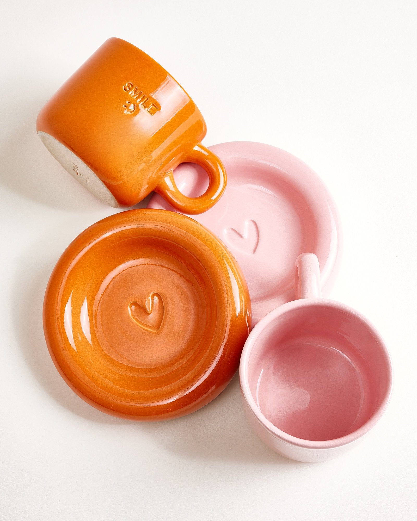 Seia Geschenk-Set Love Smile rosa orange 3-teilig