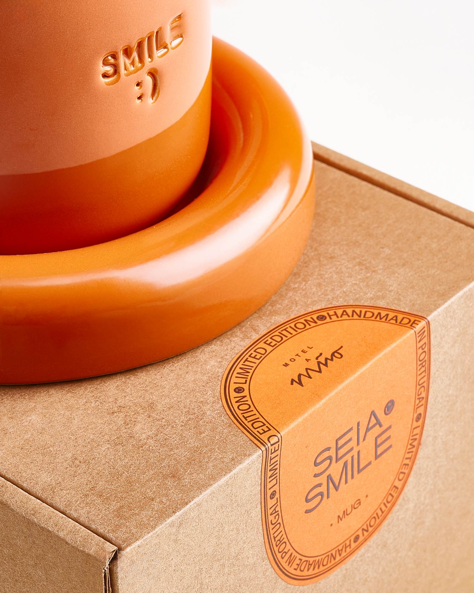 Seia Tasse & Untertasse Smile orange