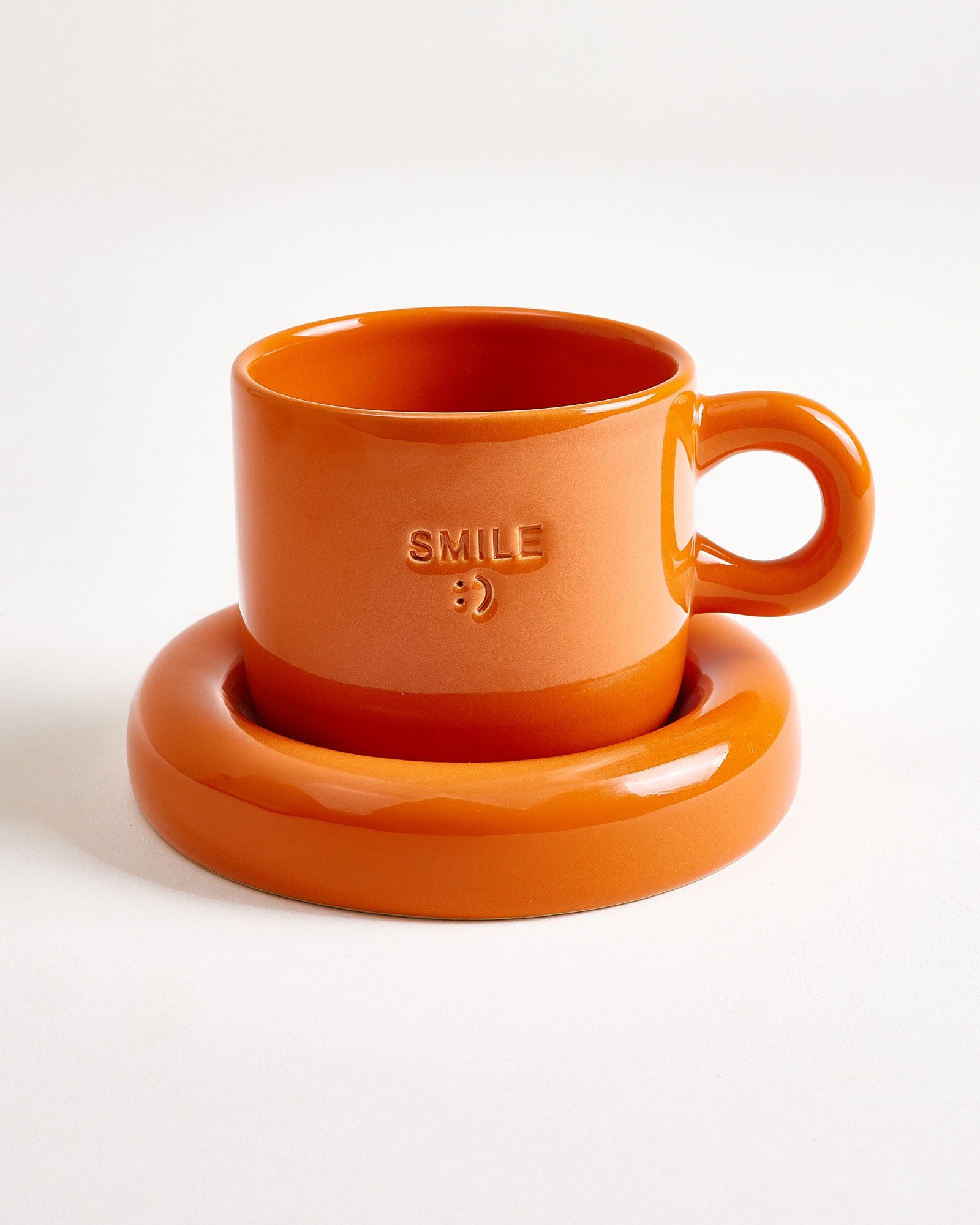 Seia Tasse & Untertasse Smile orange