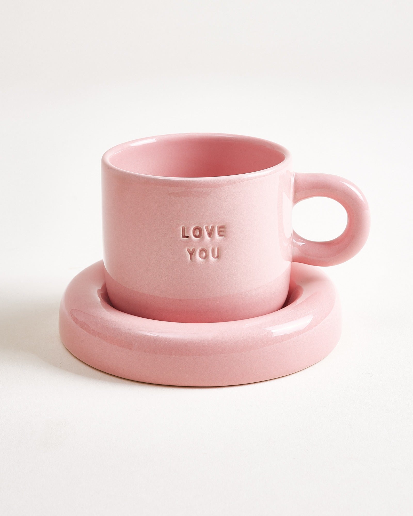 Seia Tasse & Untertasse Love rosa