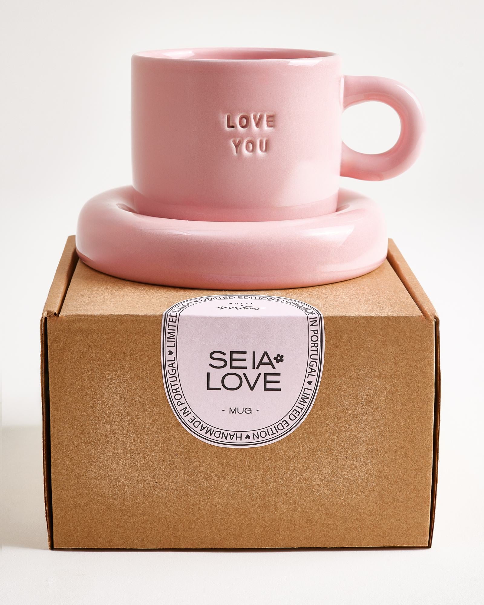 Seia Tasse & Untertasse Love rosa