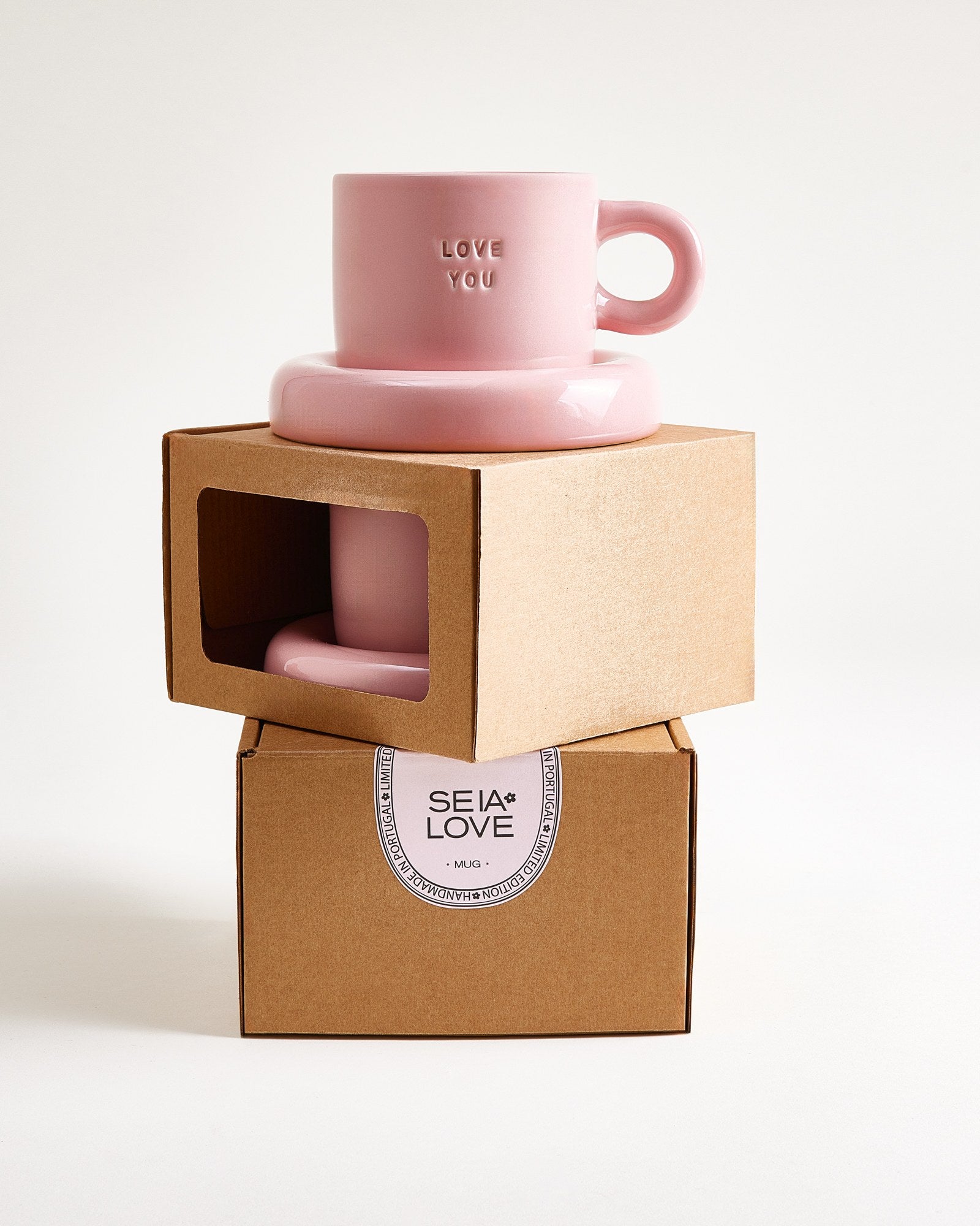 Seia Geschenk-Set Love Smile rosa orange 3-teilig