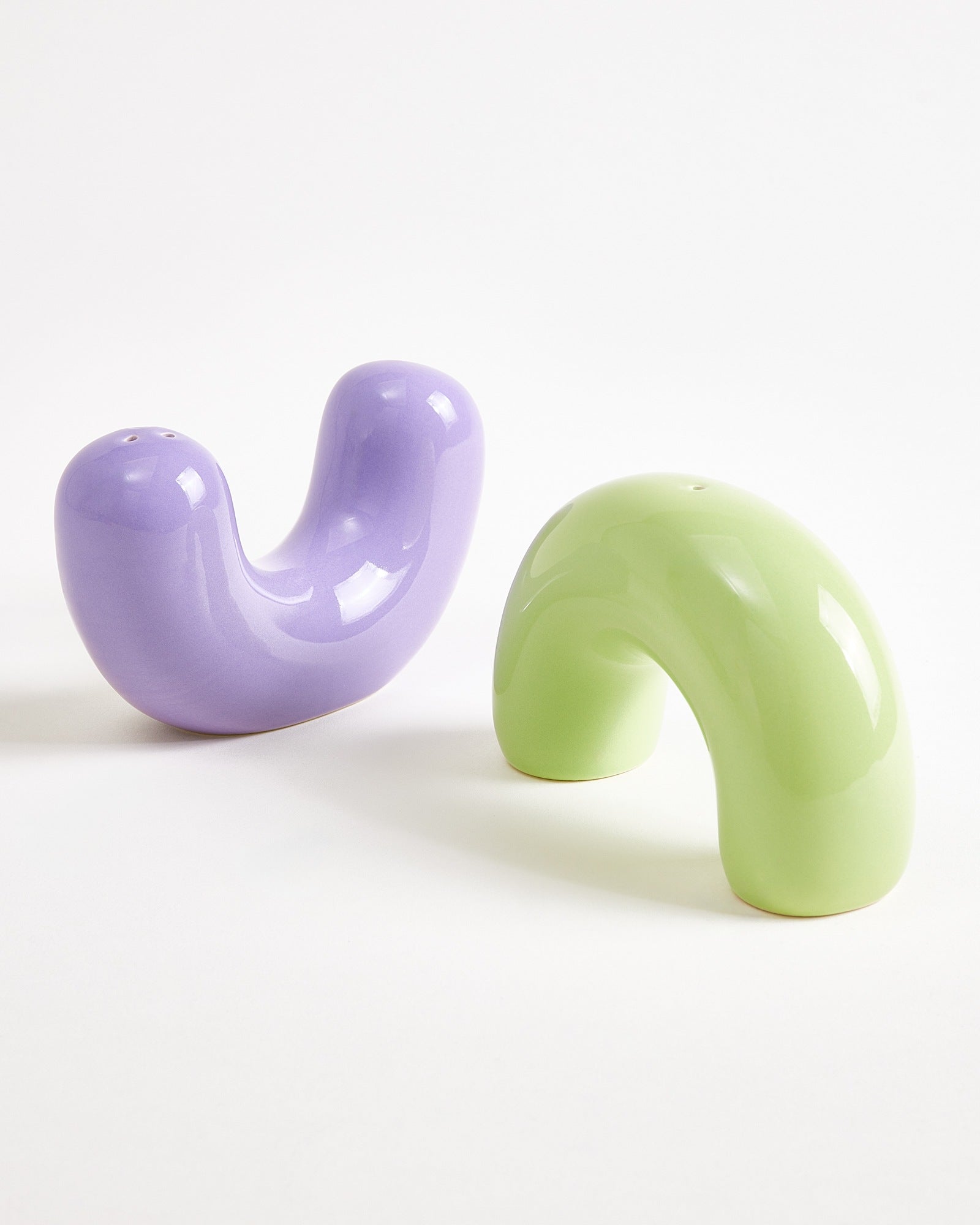 Seia Salt & Pepper Shakers lime purple