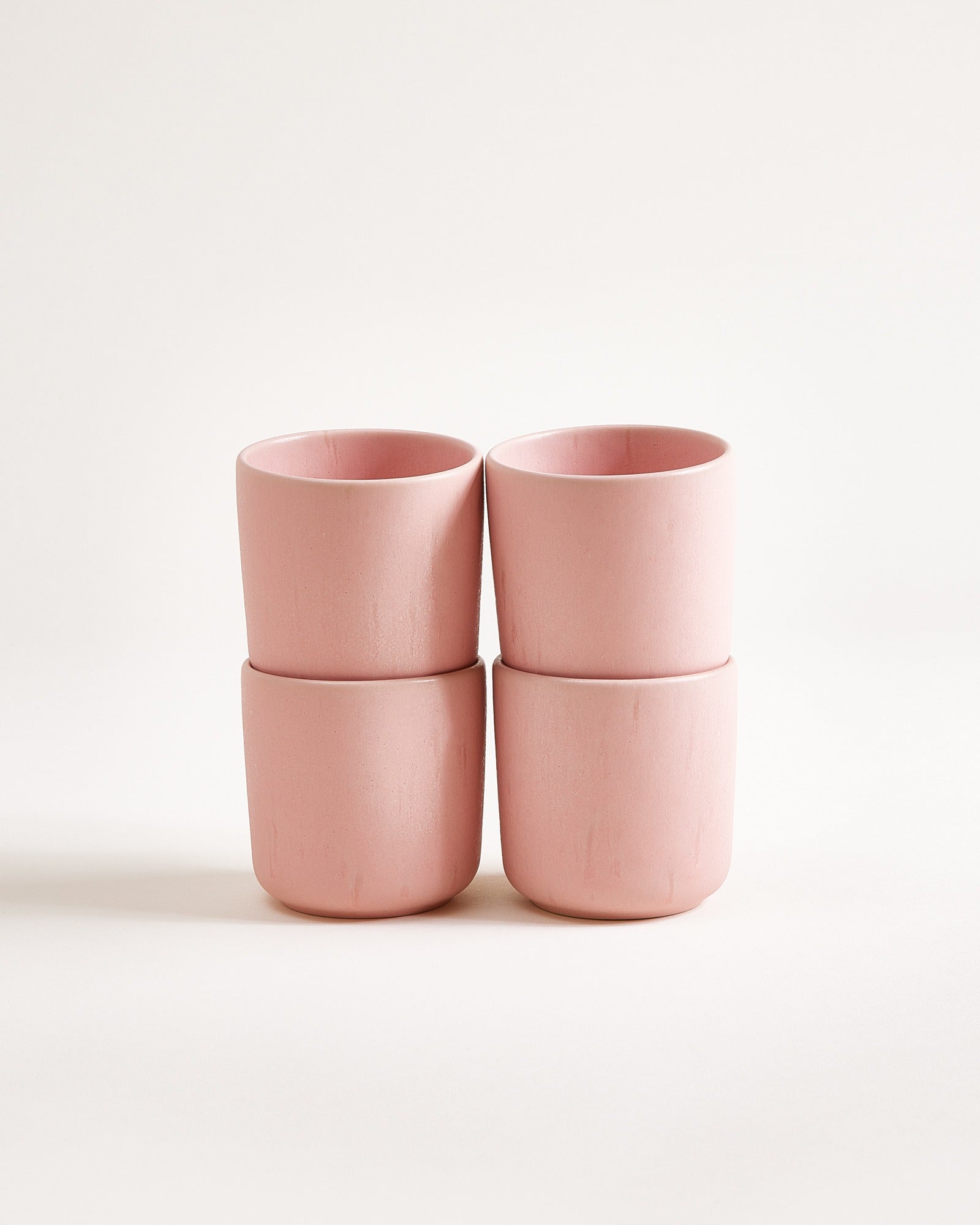 Sintra - Set da 4 tazzine senza manico rosé