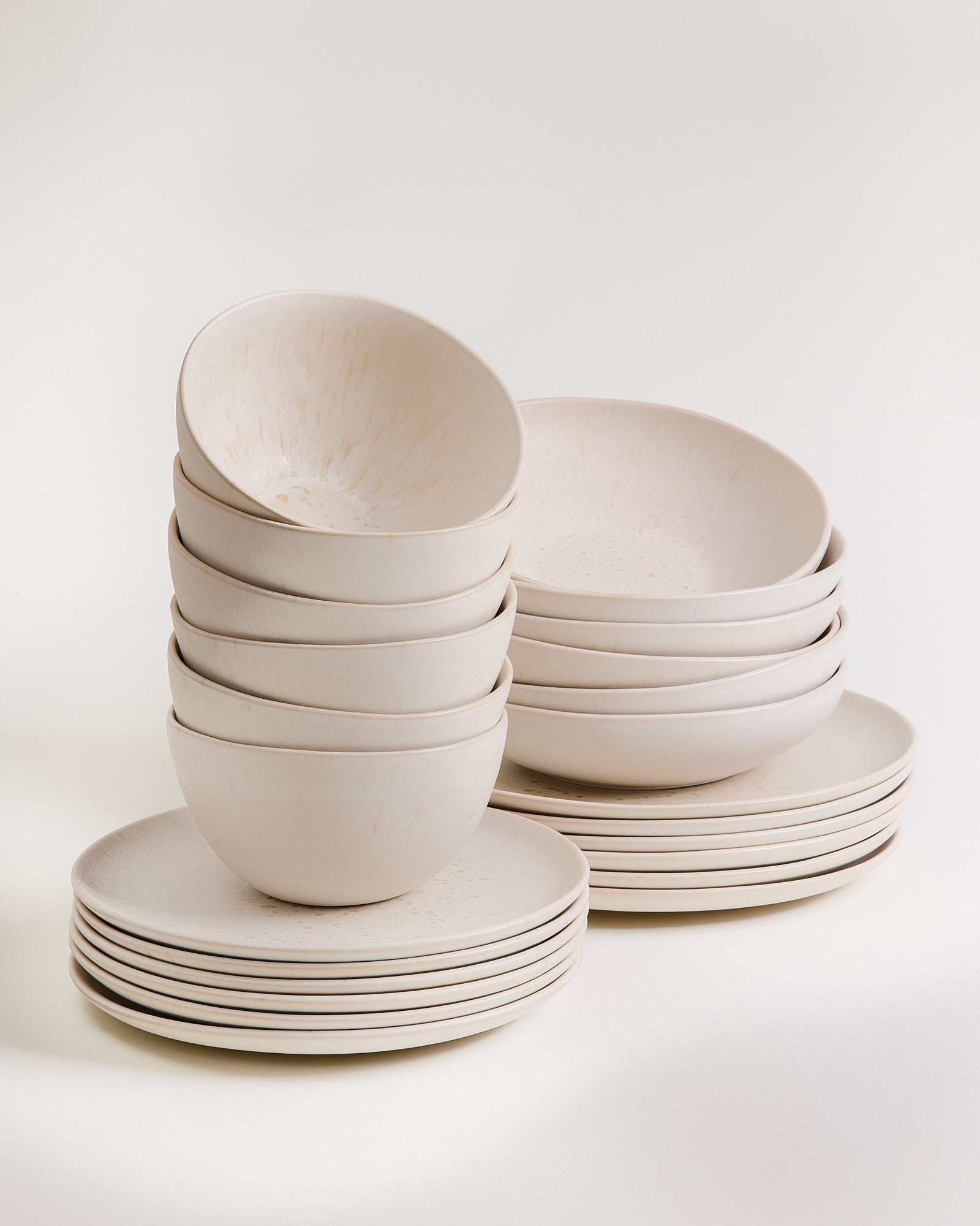 Sintra - Service de vaisselle sable 24 pièces