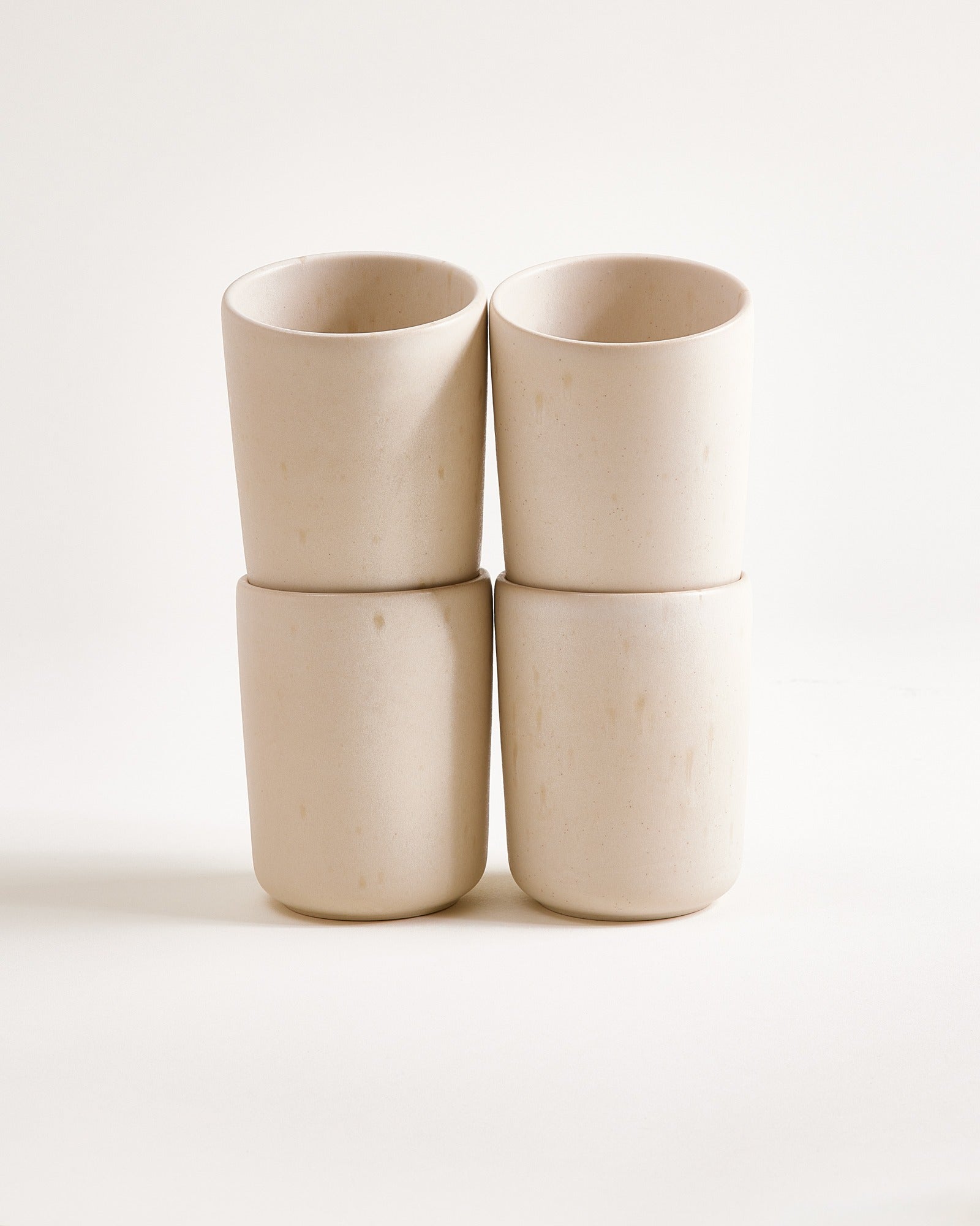 Sintra - Tazza senza manico sabbia Set da 4