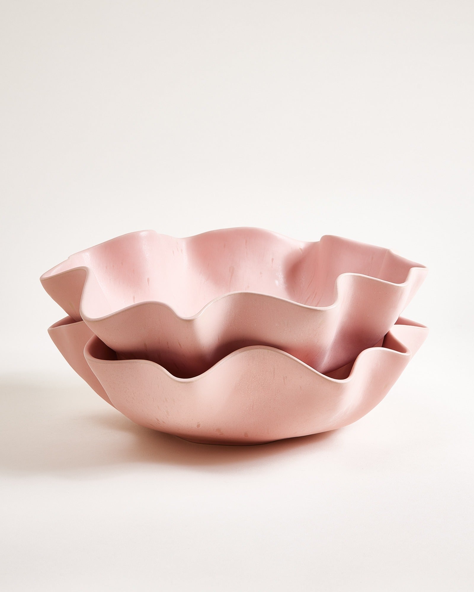 Sintra Shell serveerschaal groot rosé