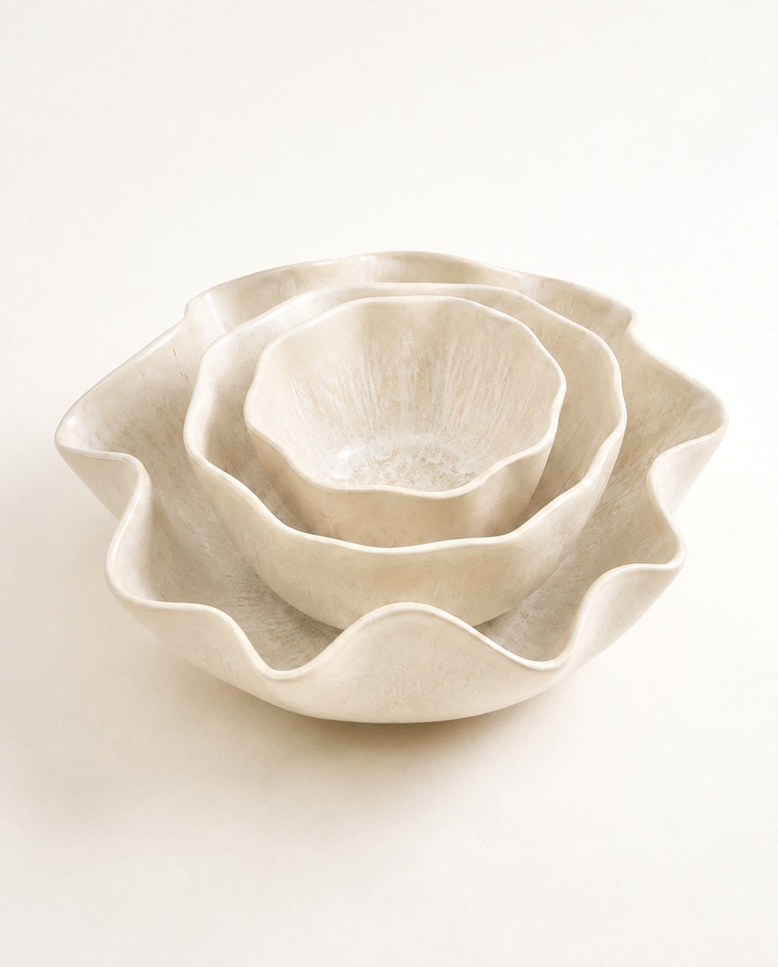 Sintra Geschirr-Set shell sand 3-teilig