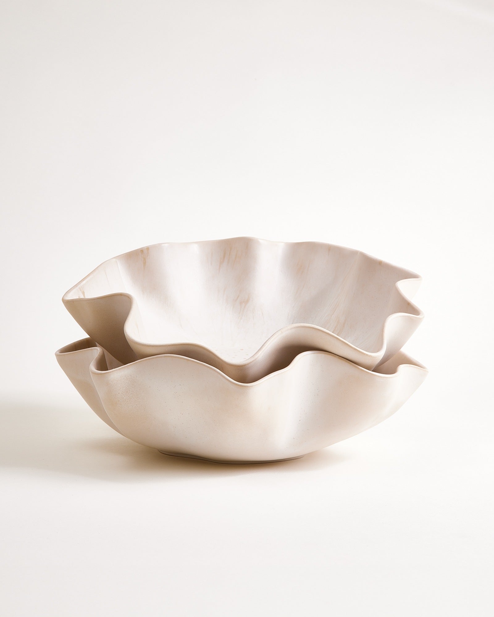 Sintra Shell - Servingbowl large sand