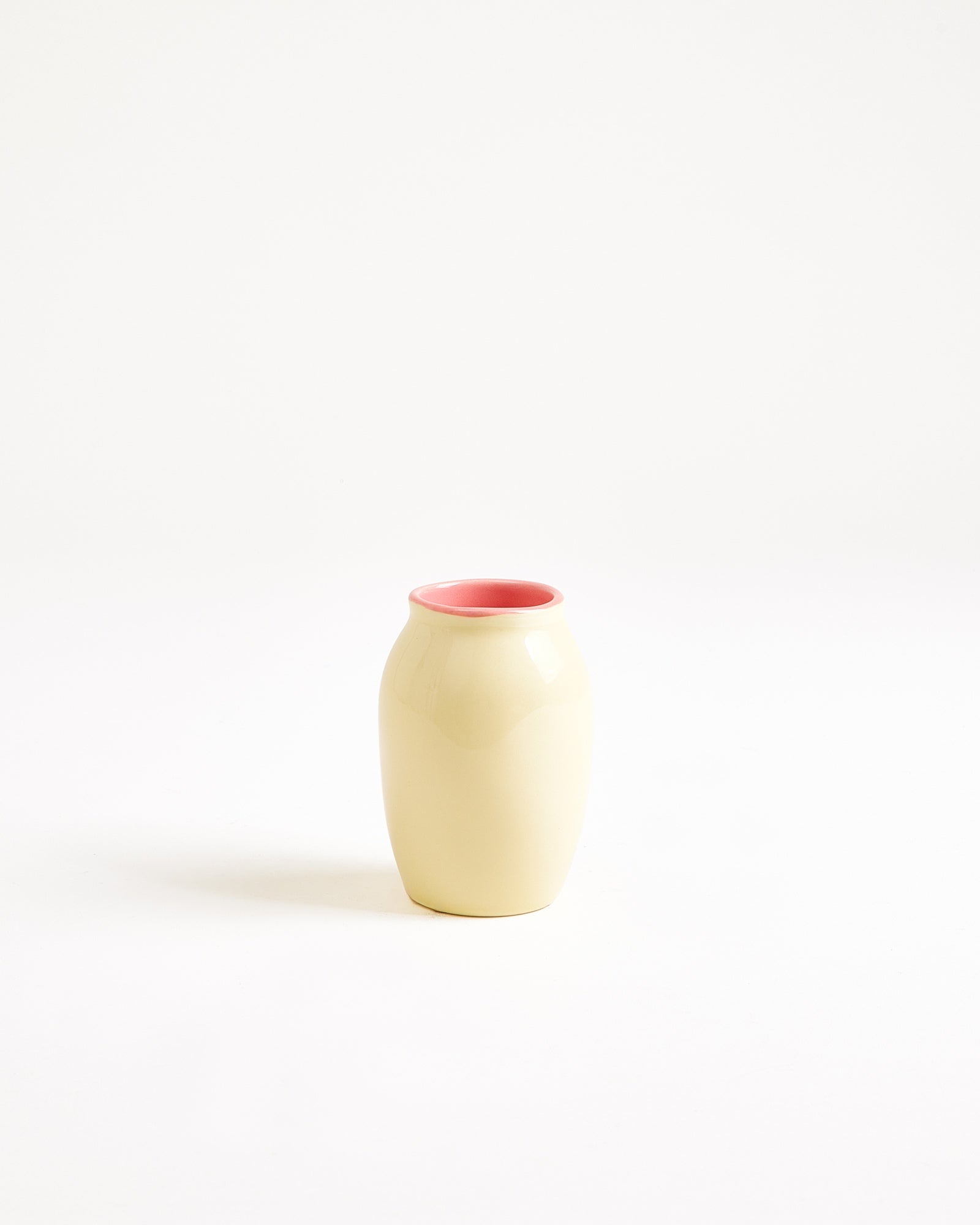 Duna vaas S geel roze