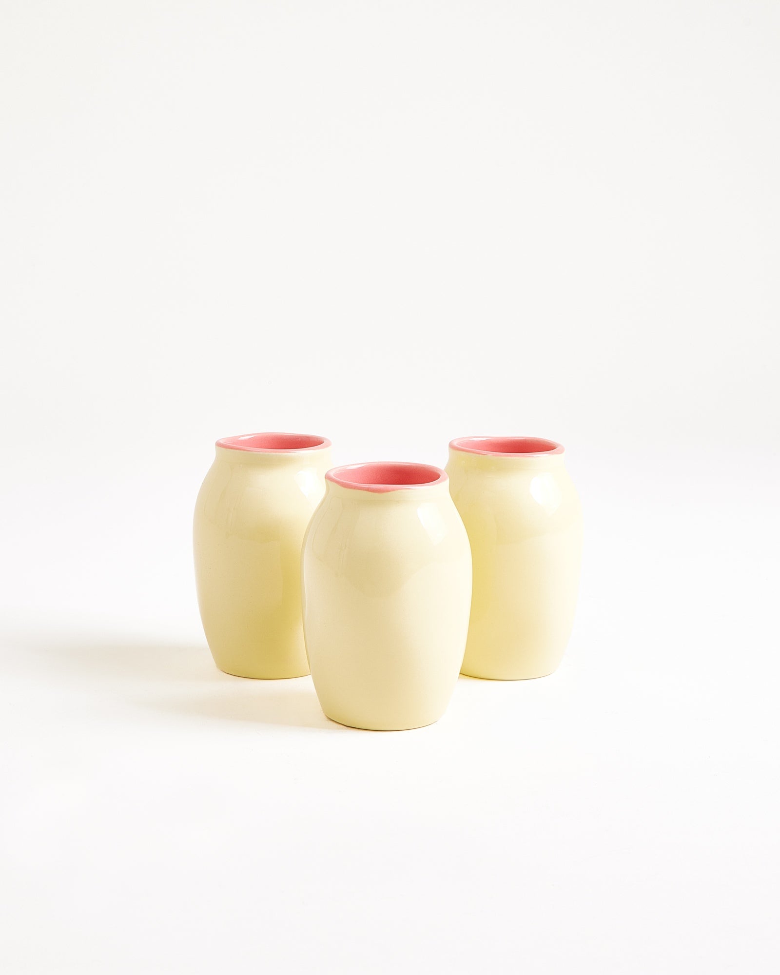 Duna vaas S geel roze