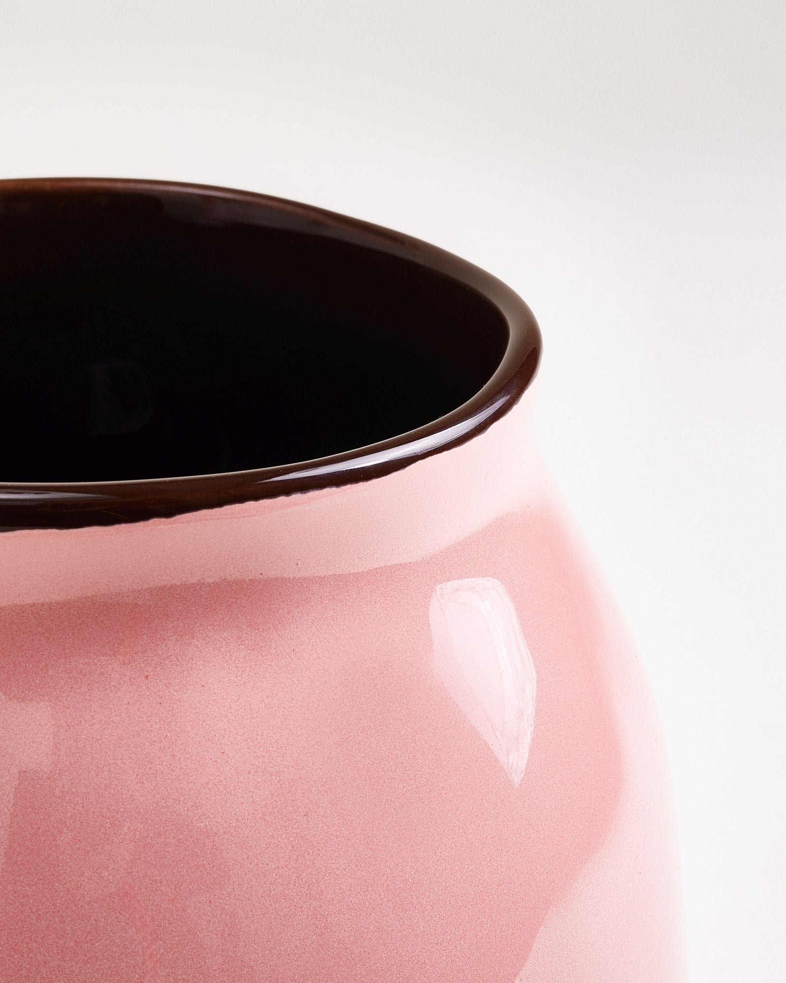 Sombra - Vase L rose marron