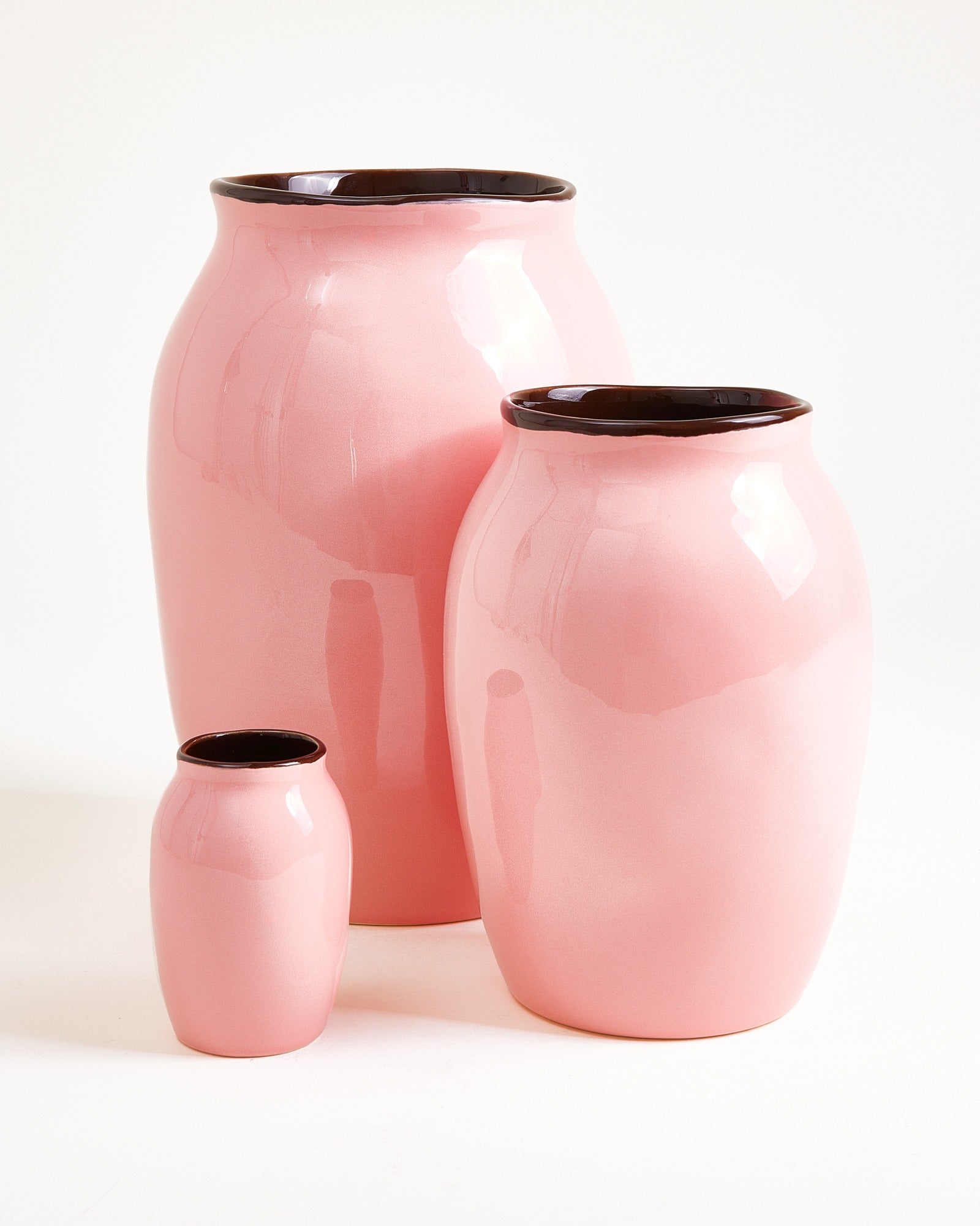 Sombra - Vaso M rosa e marrone